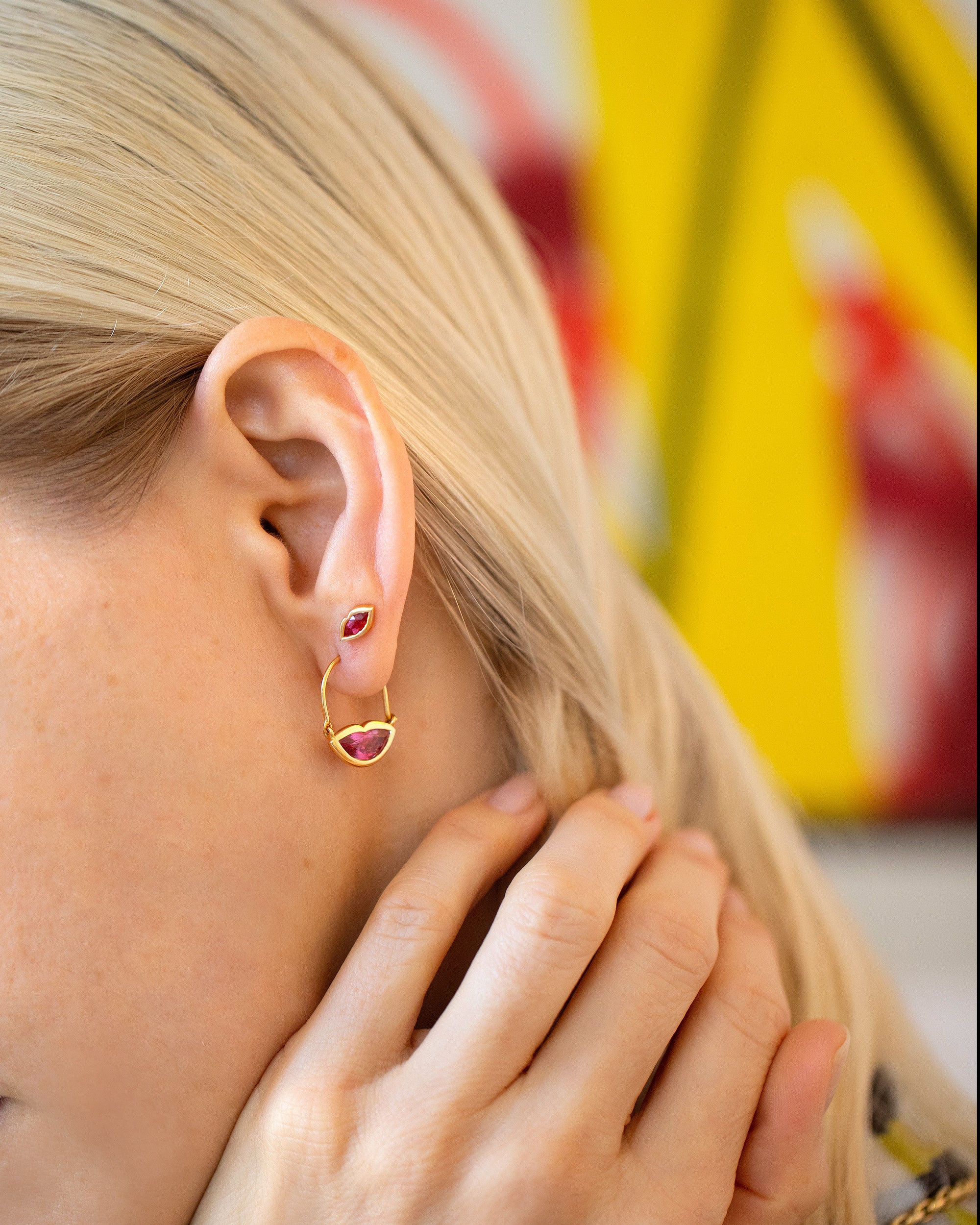 Big Kiss Stud Earrings - Image 2