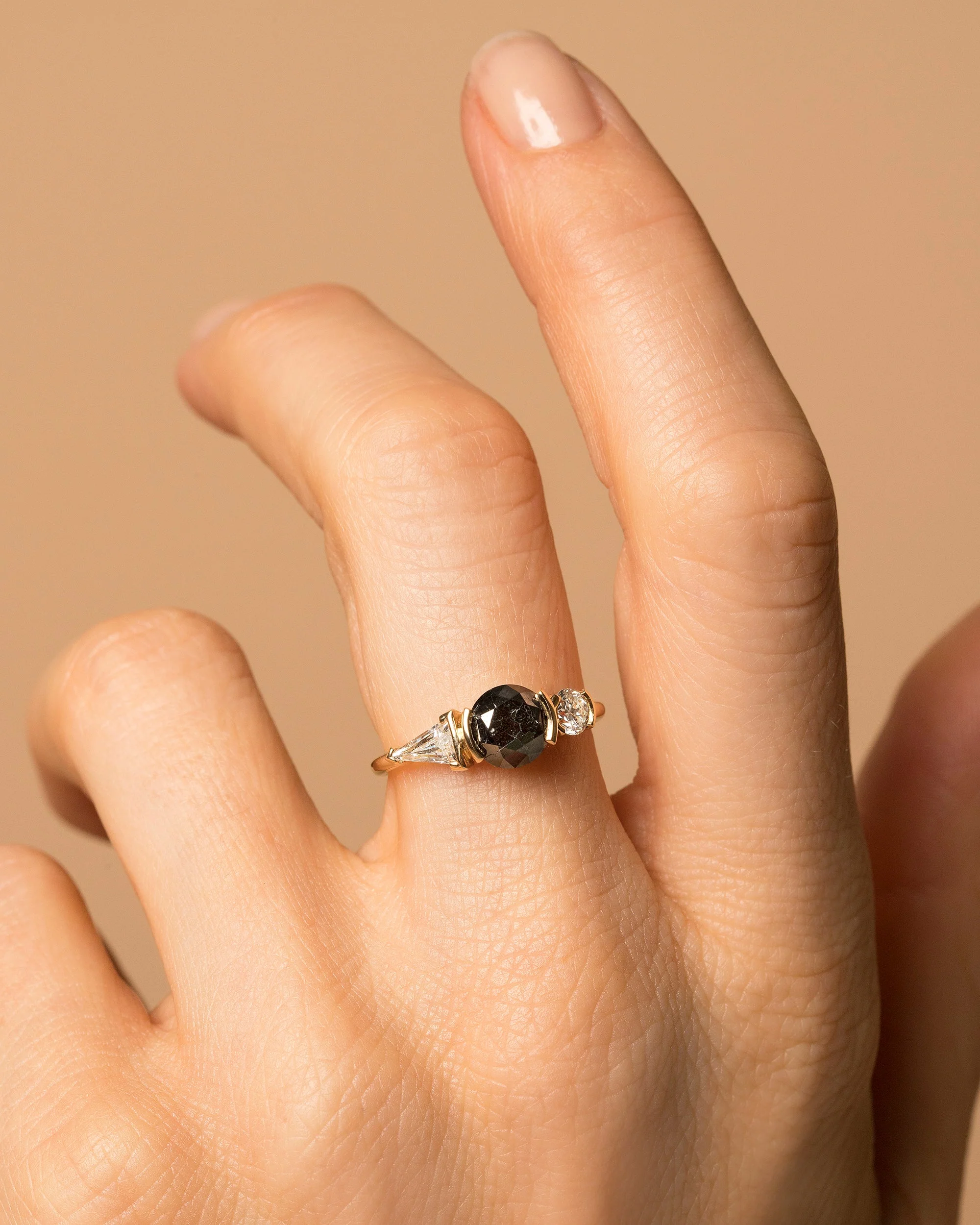 Black and White Diamond Ring - Image 5