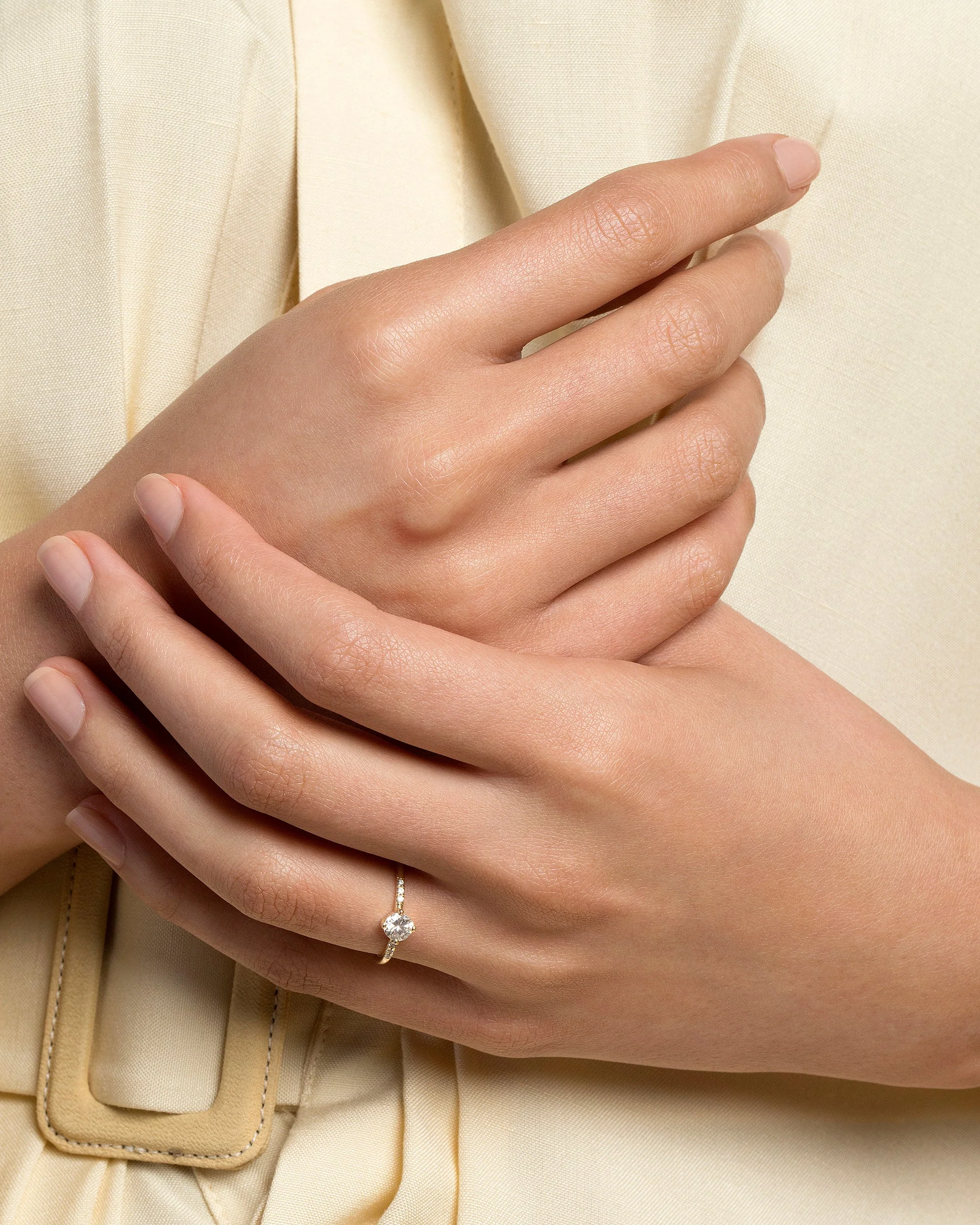 Compass Rose Ring - White Diamond - Image 4