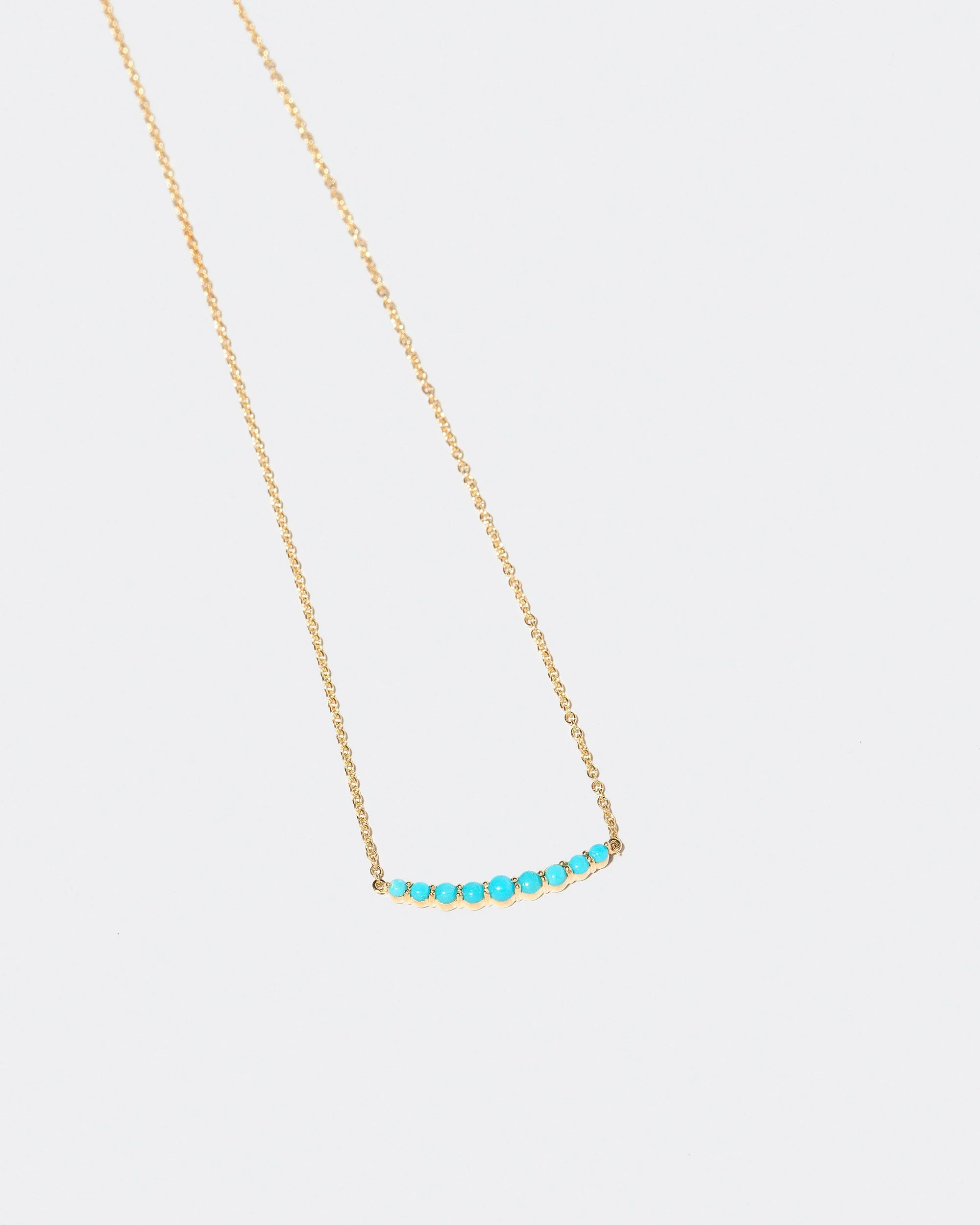 Crescent Necklace - Turquoise - Image 2