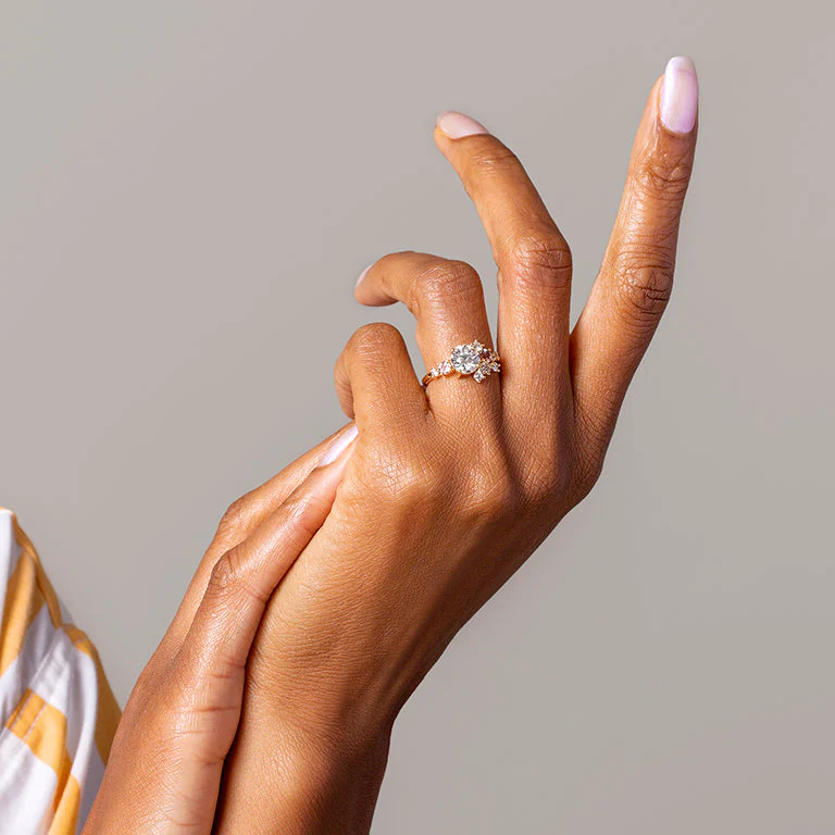 Crescent Ring - White Diamond - Image 4
