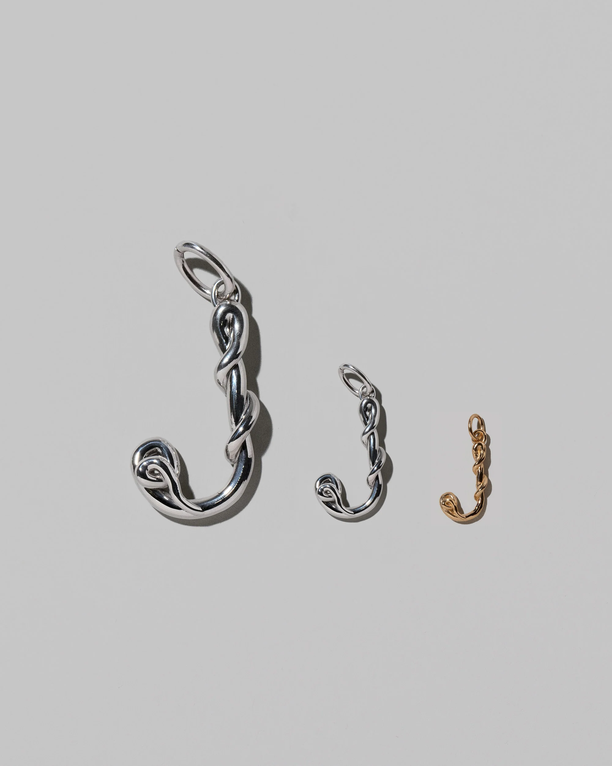 Mini Solid Gold Letter Charm - Image 21