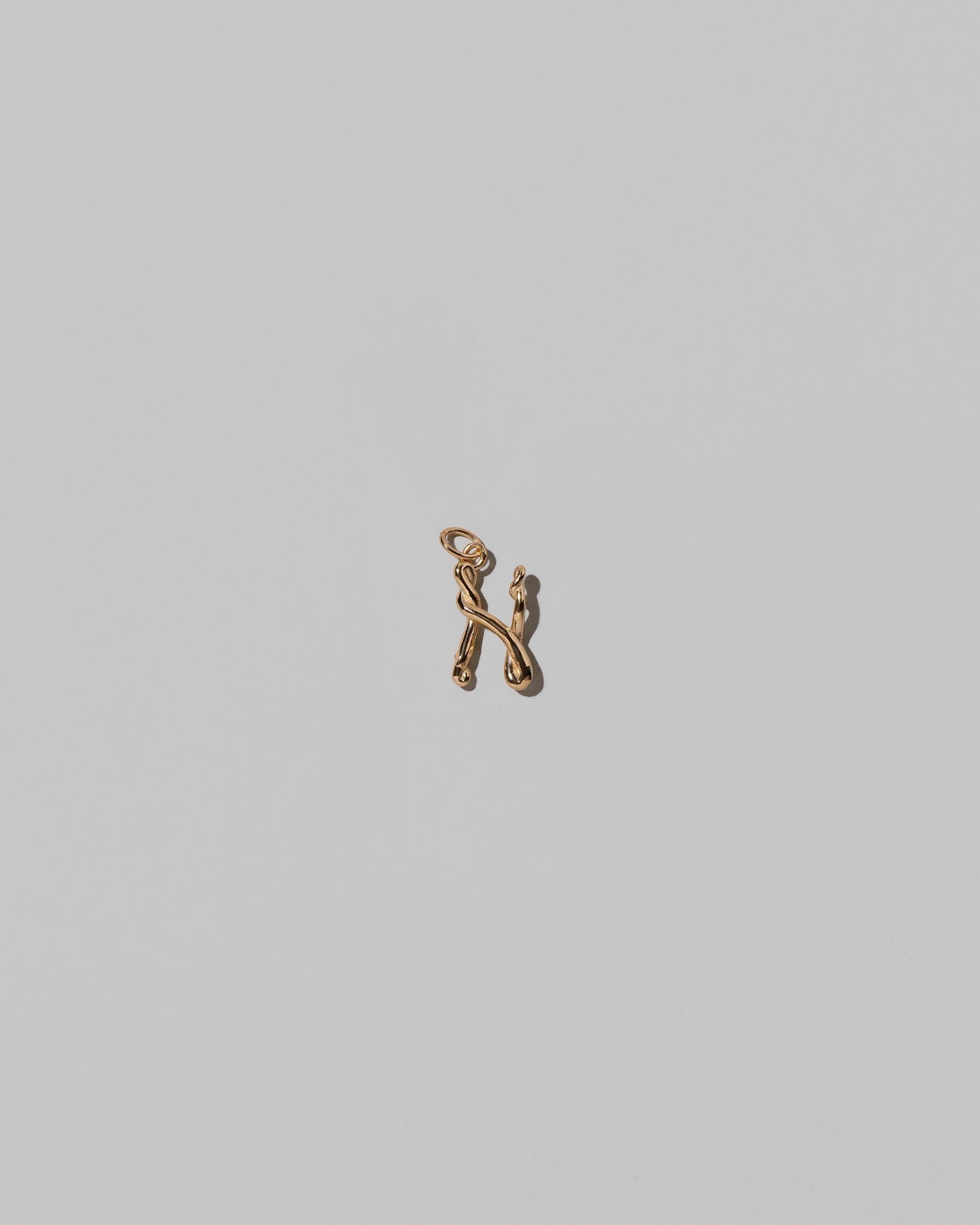 Mini Solid Gold Letter Charm - Image 29