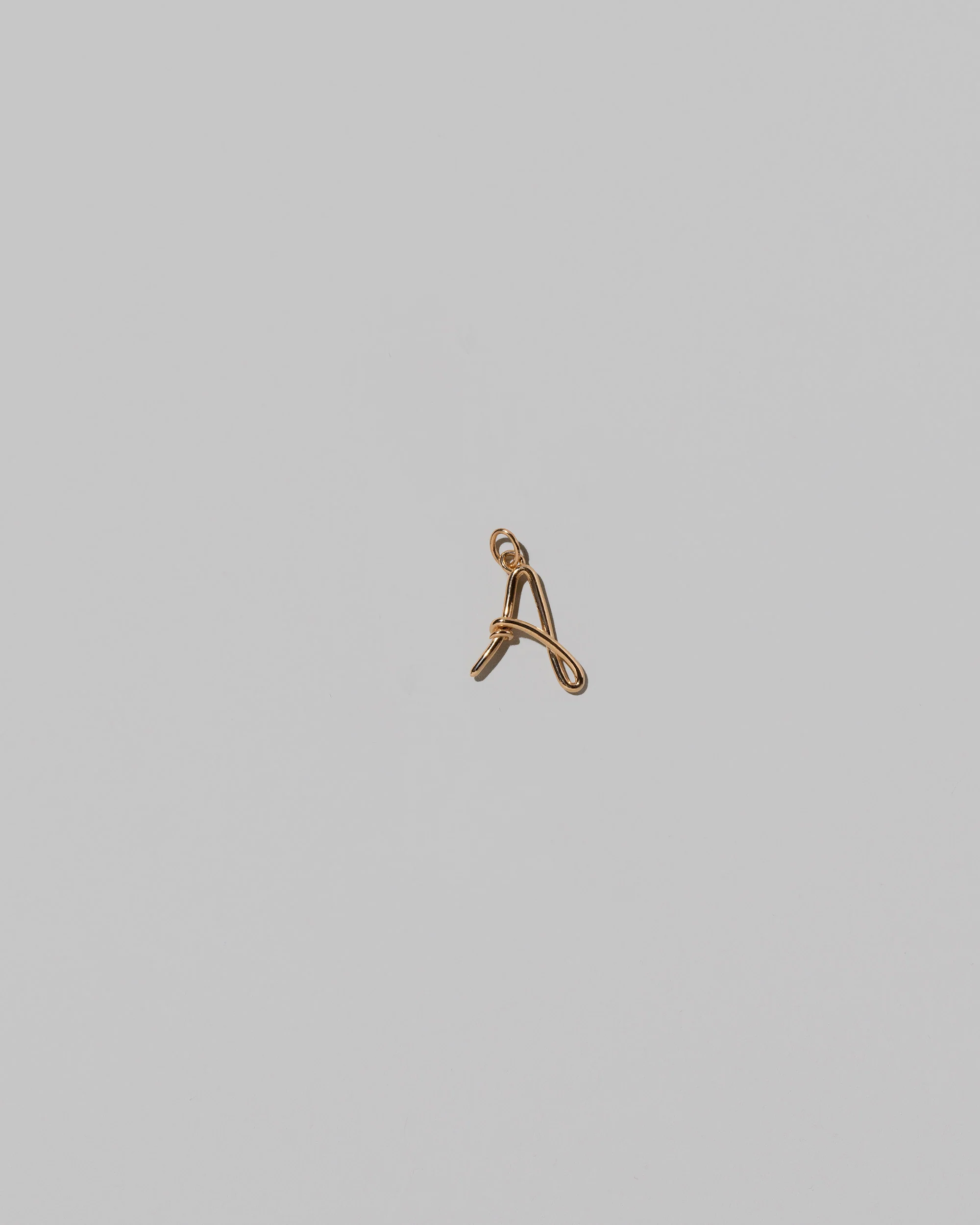 Mini Solid Gold Letter Charm - Image 4