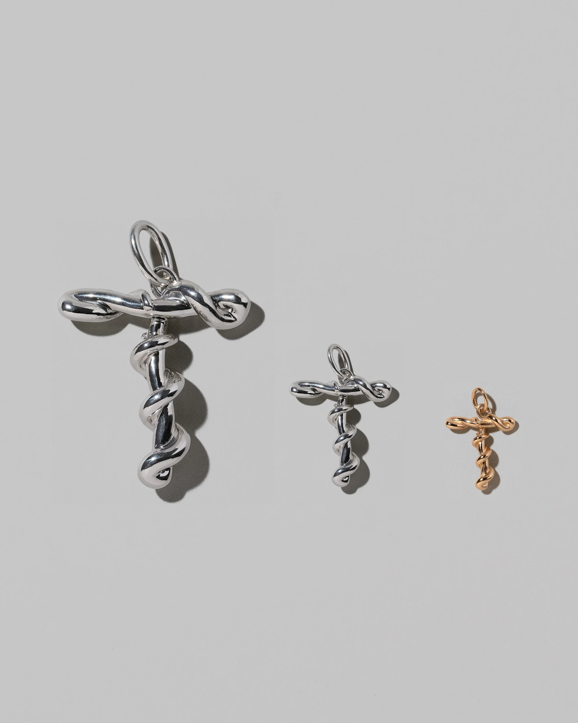 Mini Solid Gold Letter Charm - Image 42