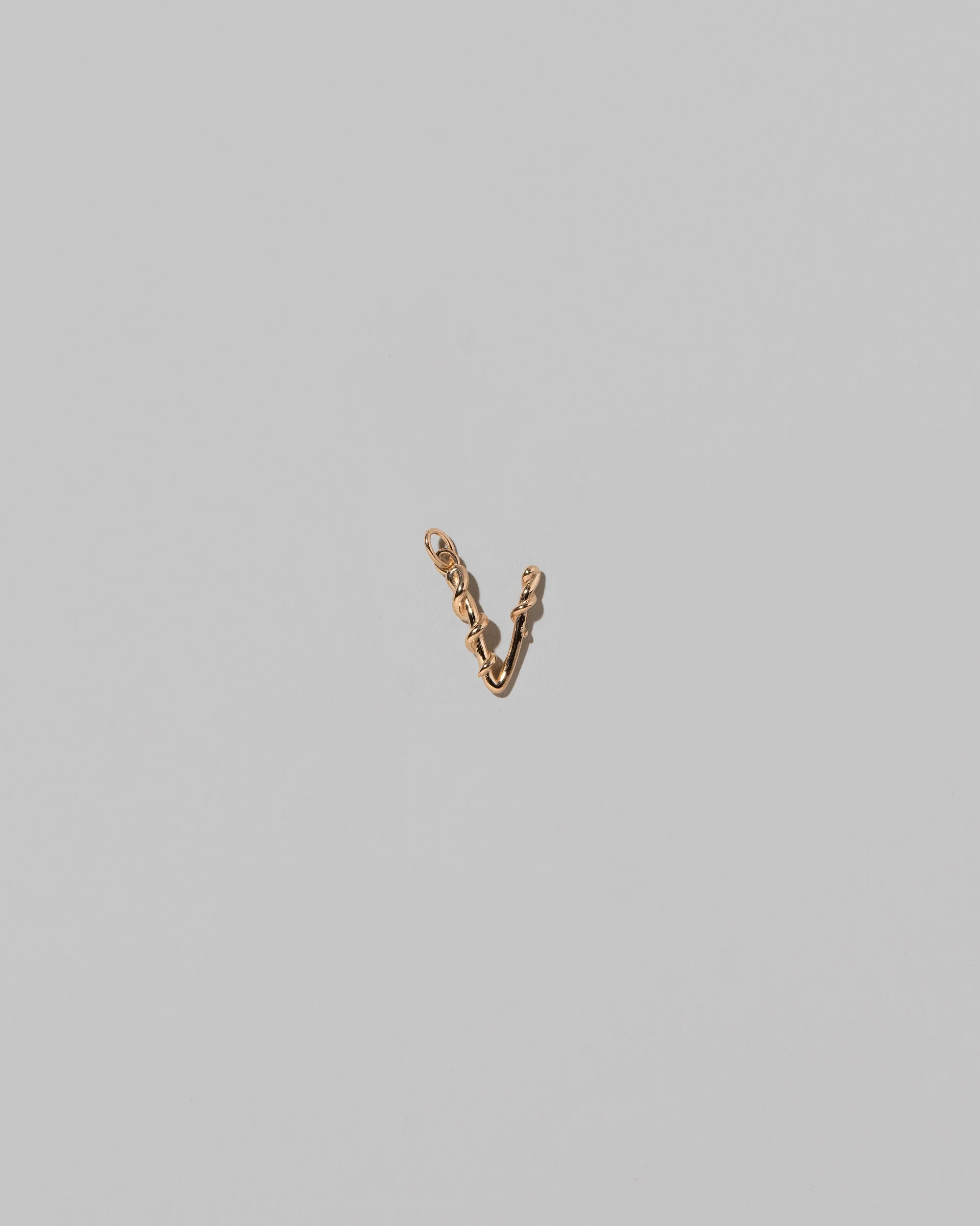 Mini Solid Gold Letter Charm - Image 45