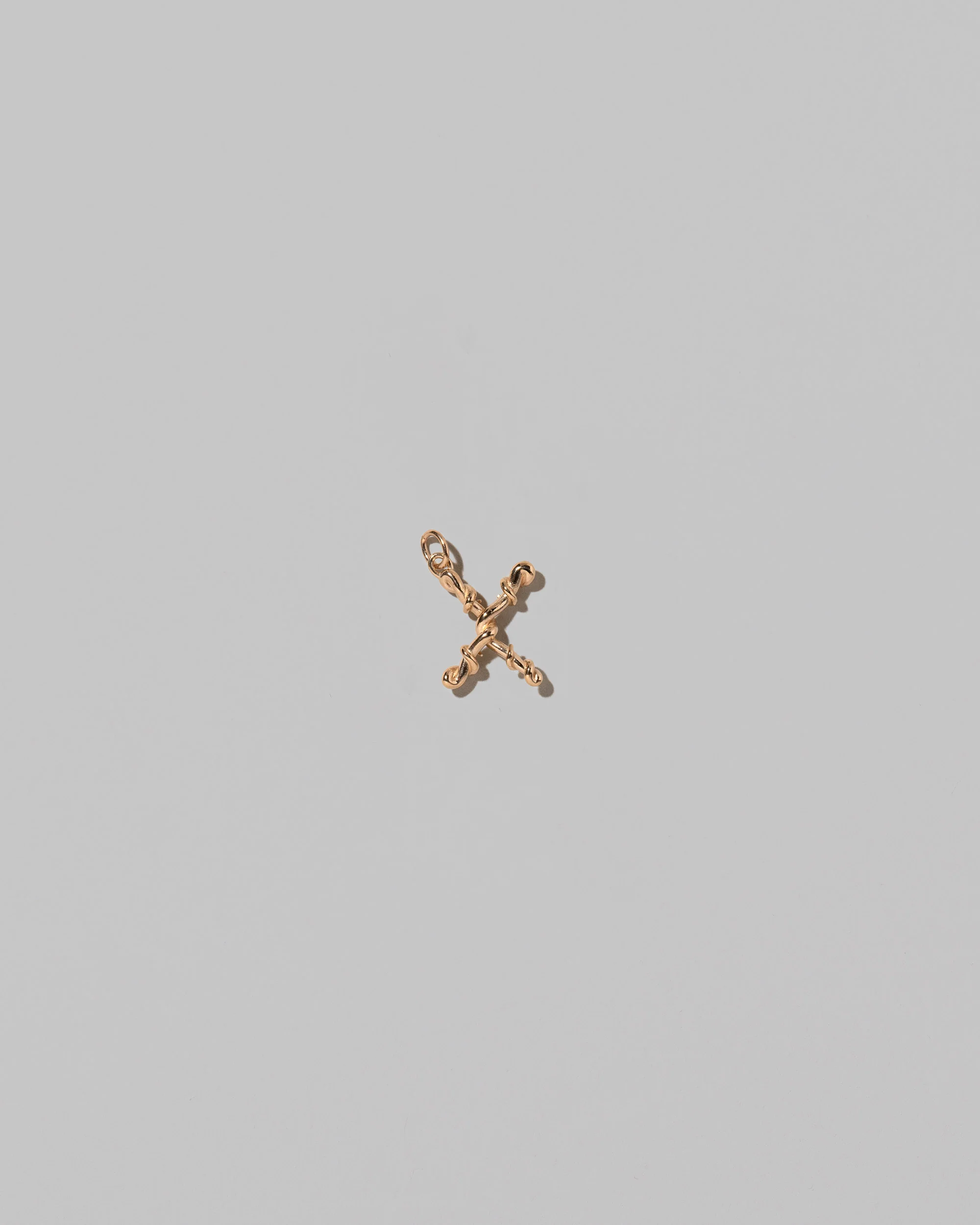 Mini Solid Gold Letter Charm - Image 49