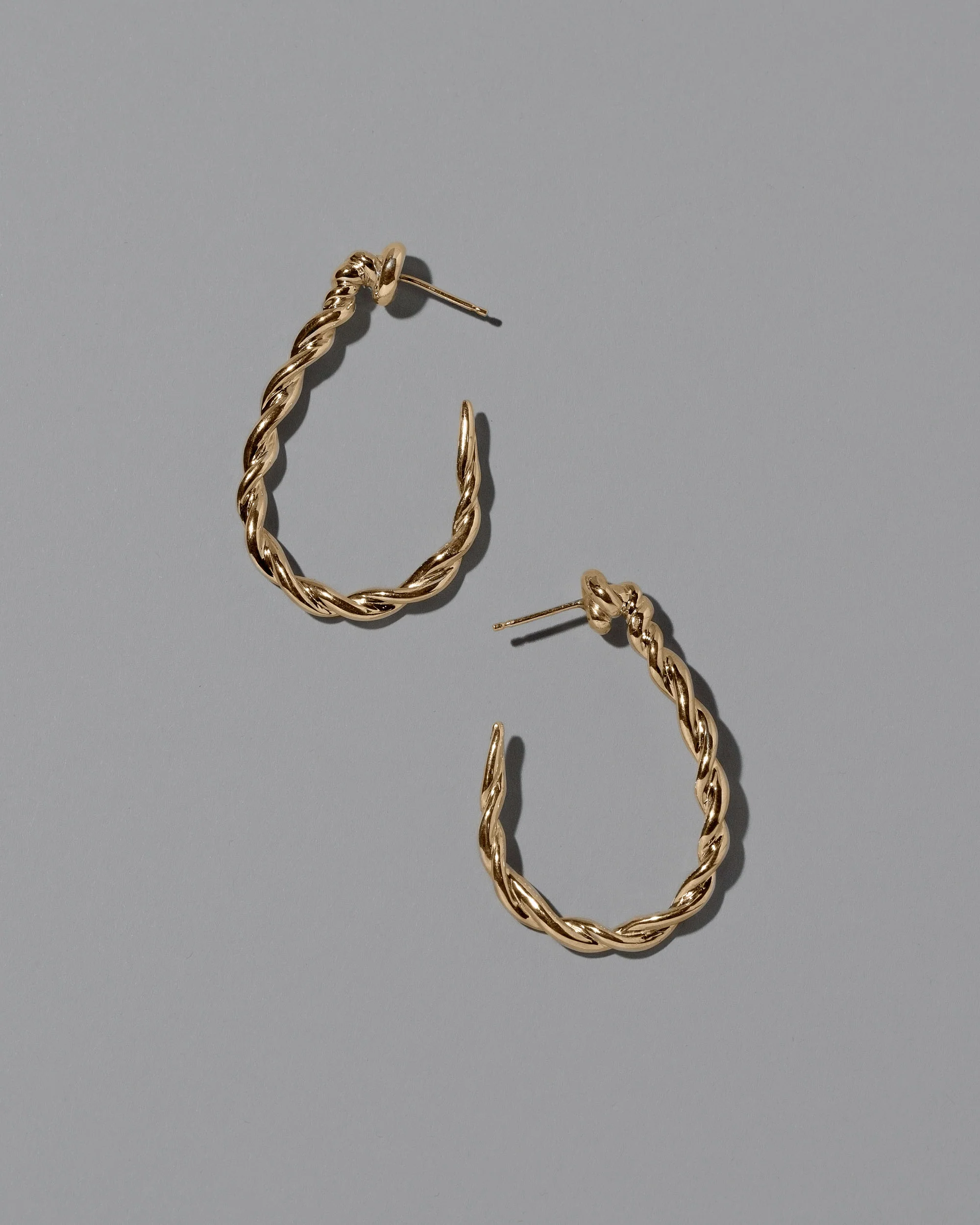Landform Hoop Earrings - Solid Gold