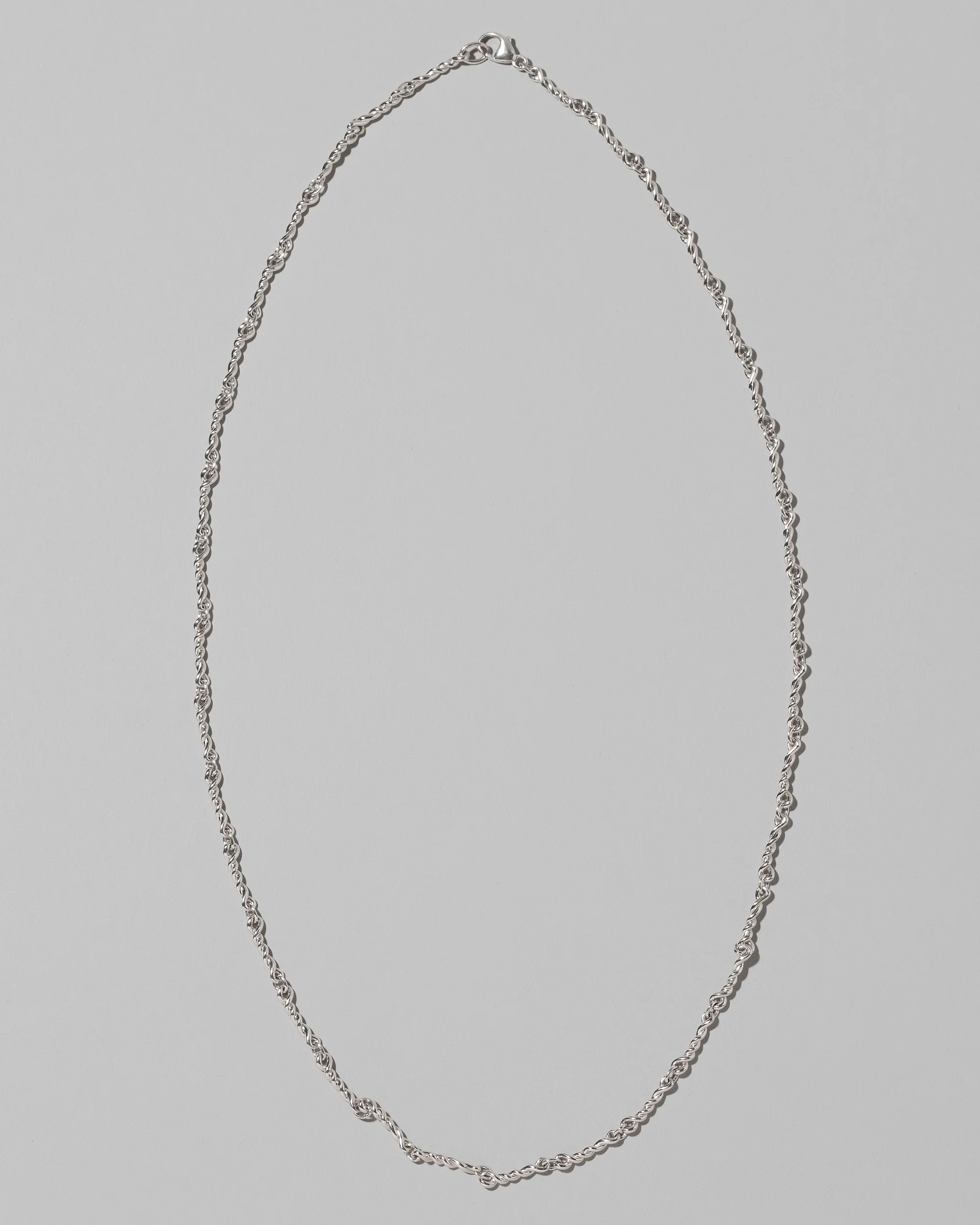Sterling Silver Double Helix Chain Necklace