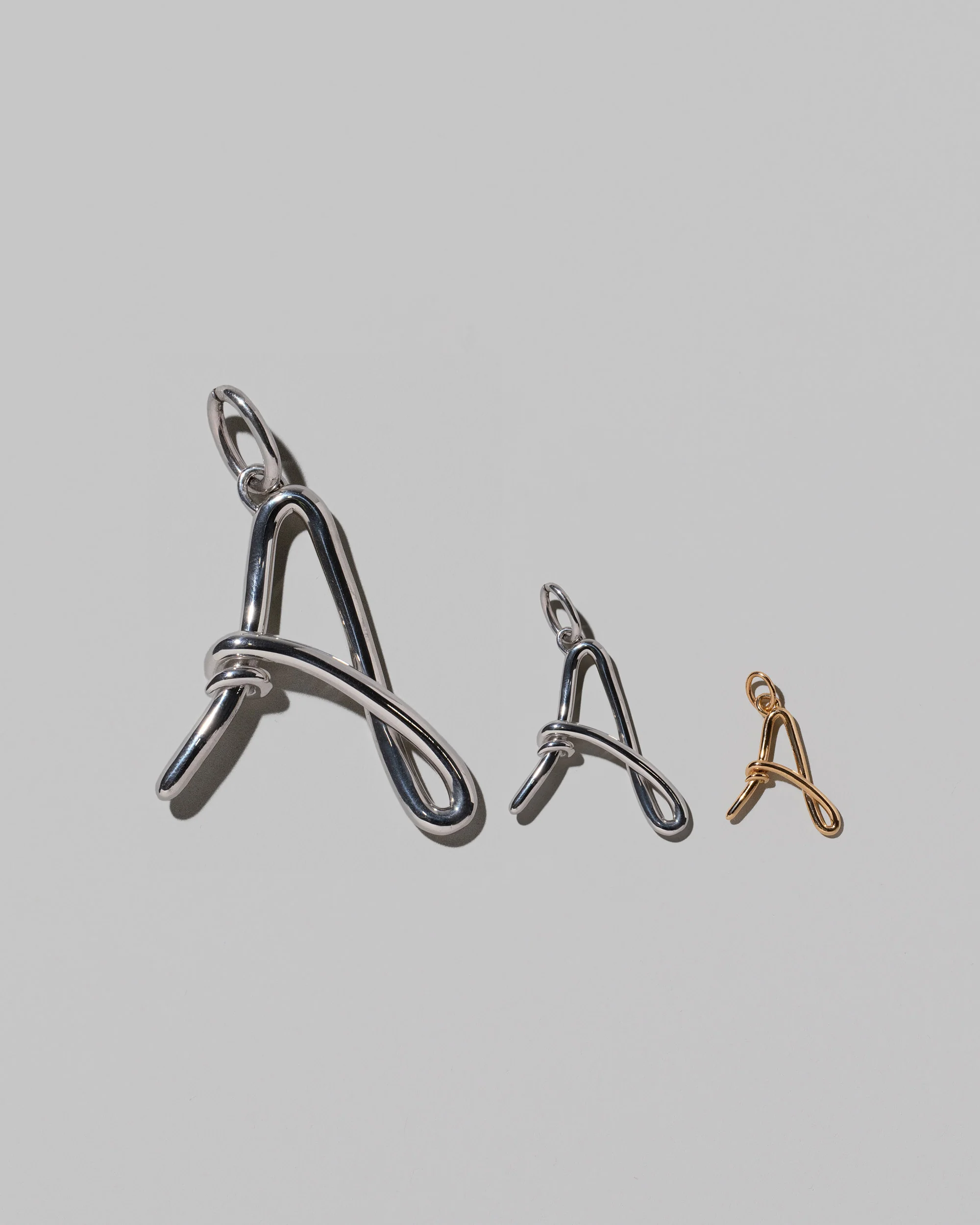 Large Sterling Silver Letter Charm - Image 2