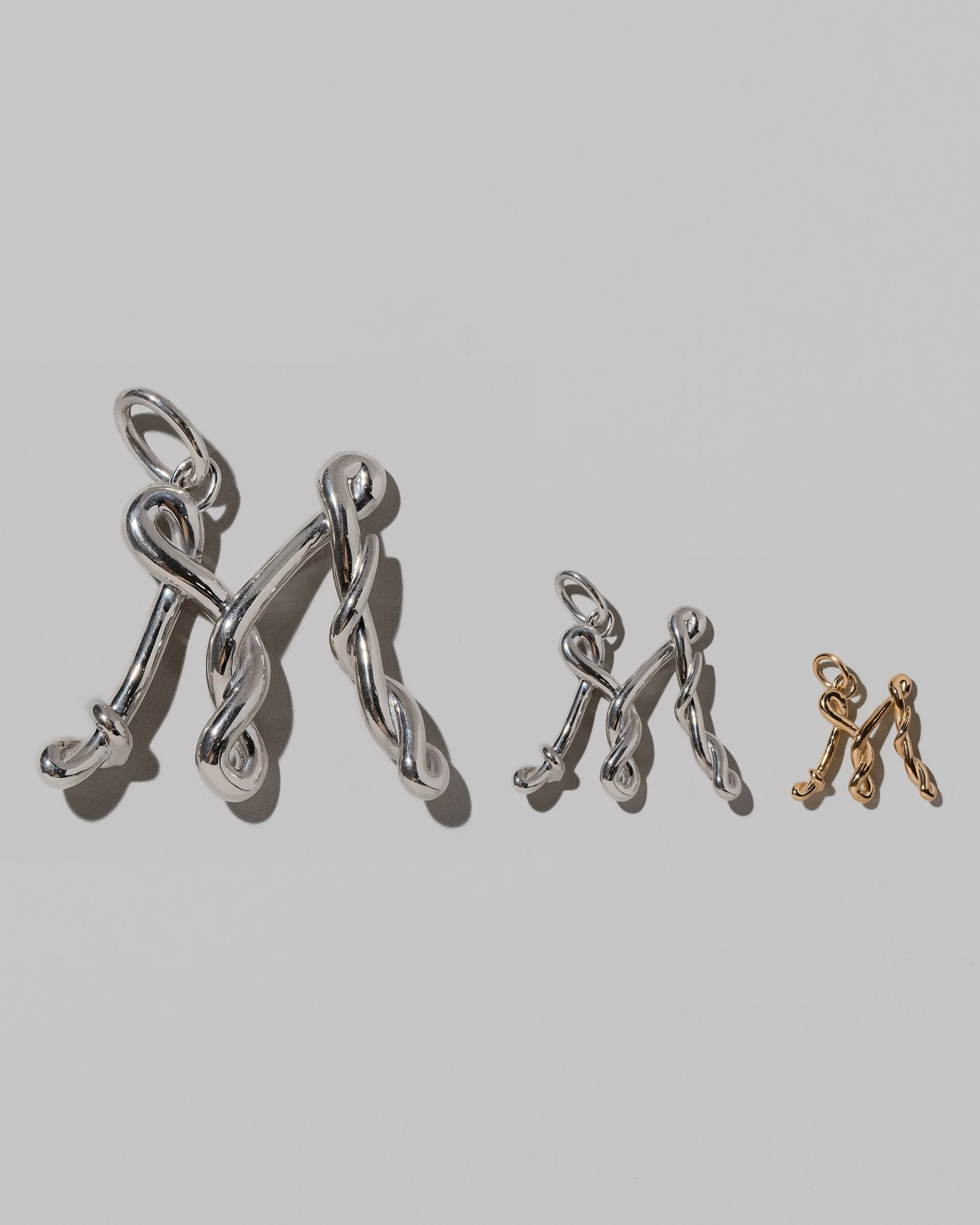 Large Sterling Silver Letter Charm - Image 29