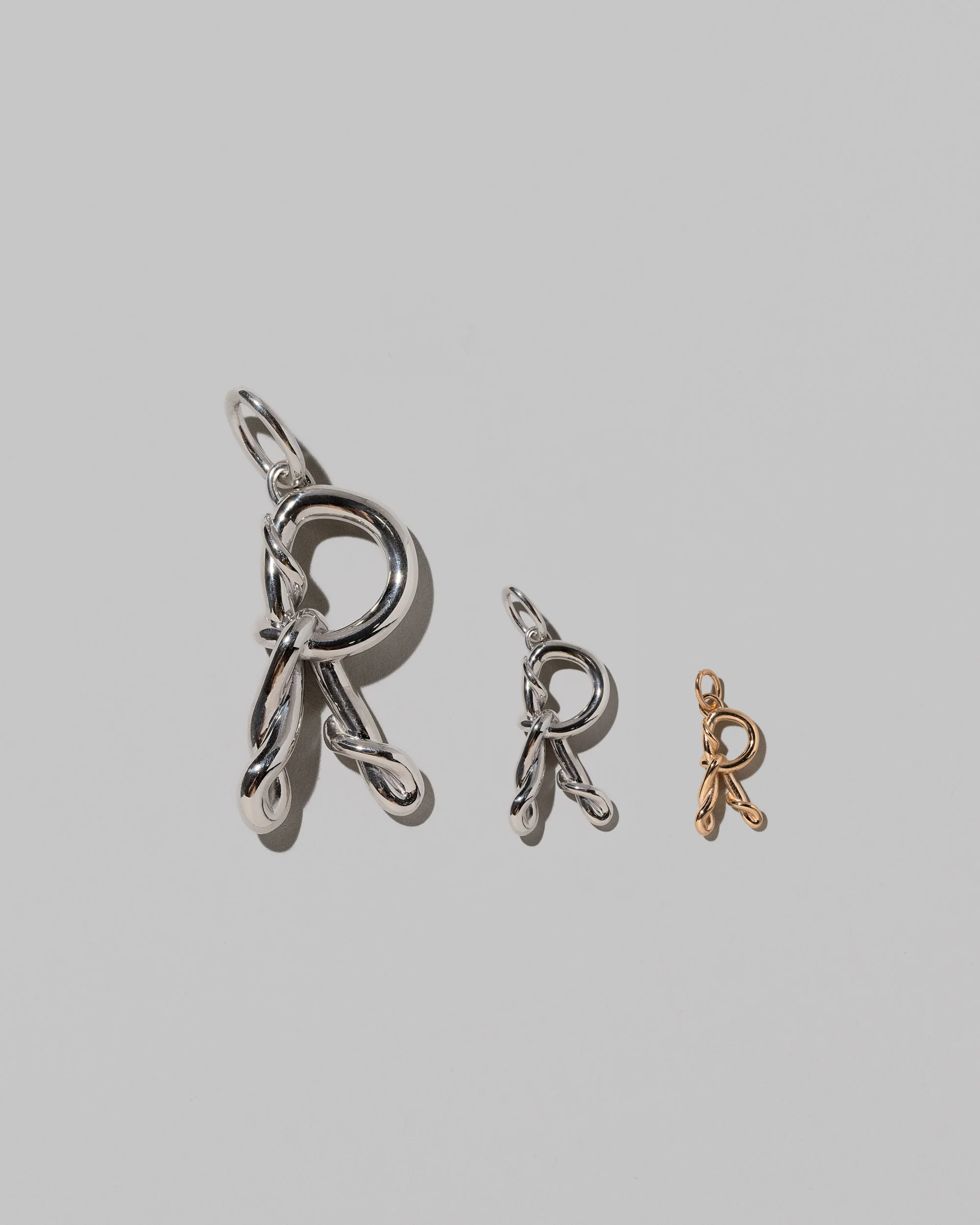 Large Sterling Silver Letter Charm - Image 42