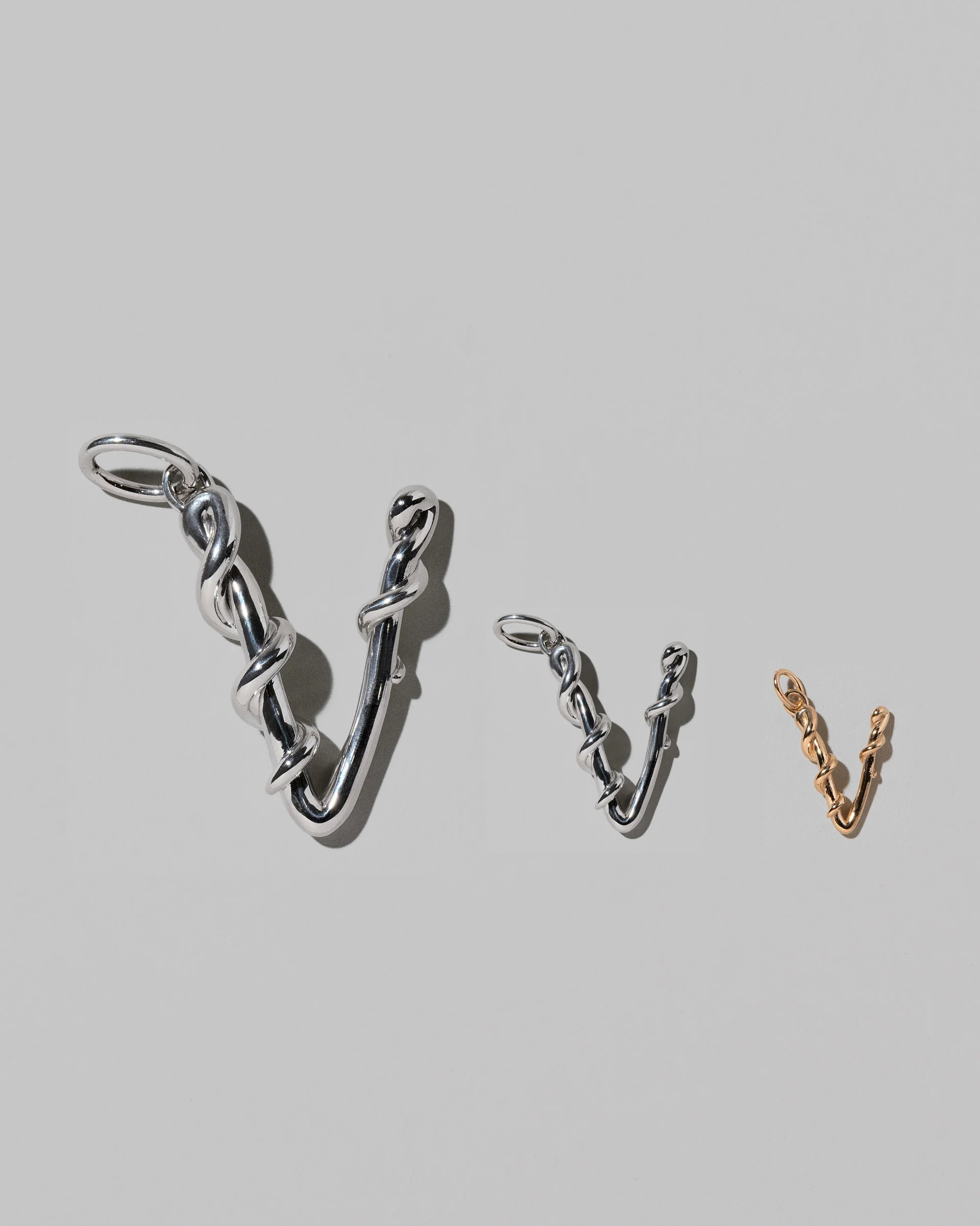 Large Sterling Silver Letter Charm - Image 50