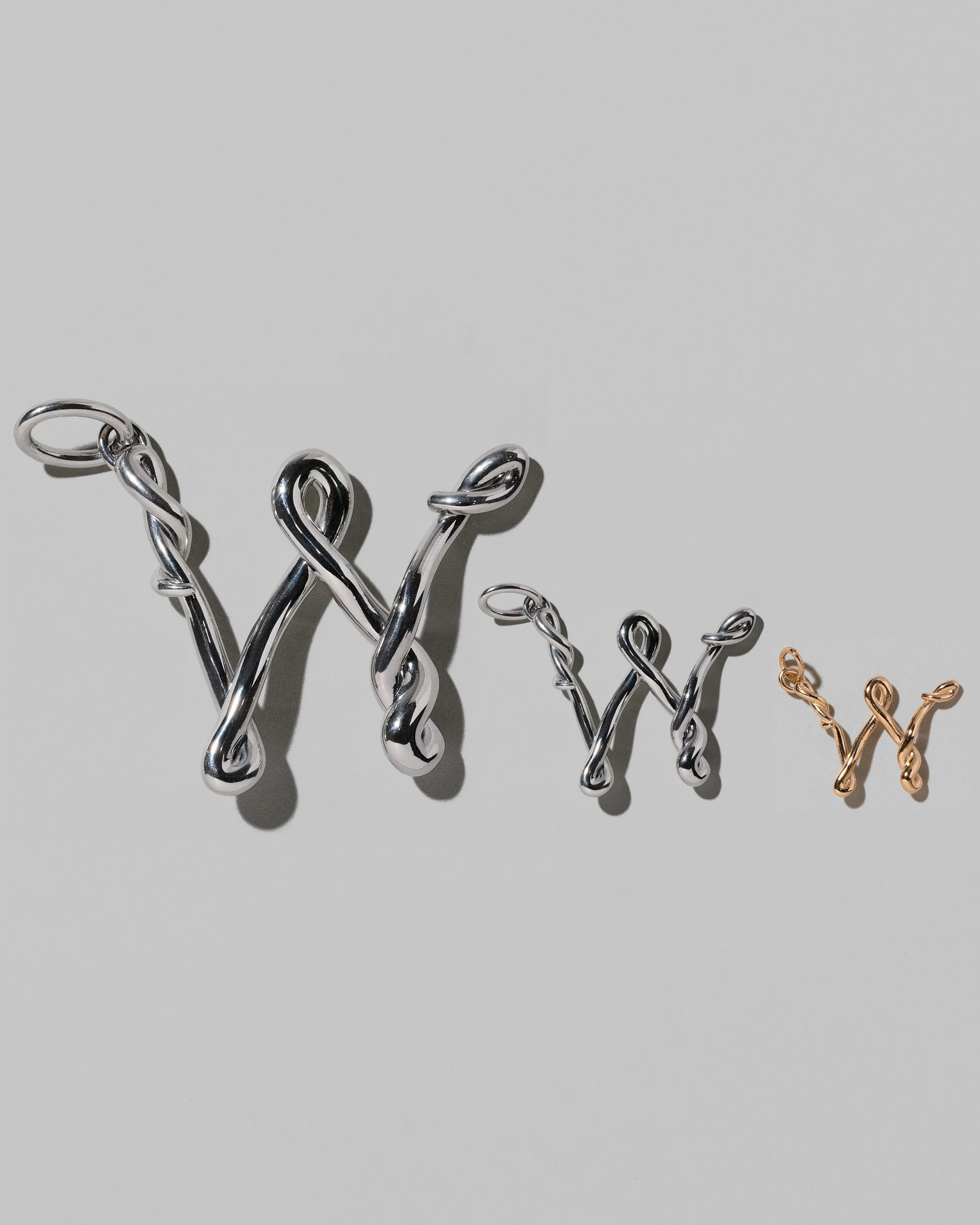 Large Sterling Silver Letter Charm - Image 52