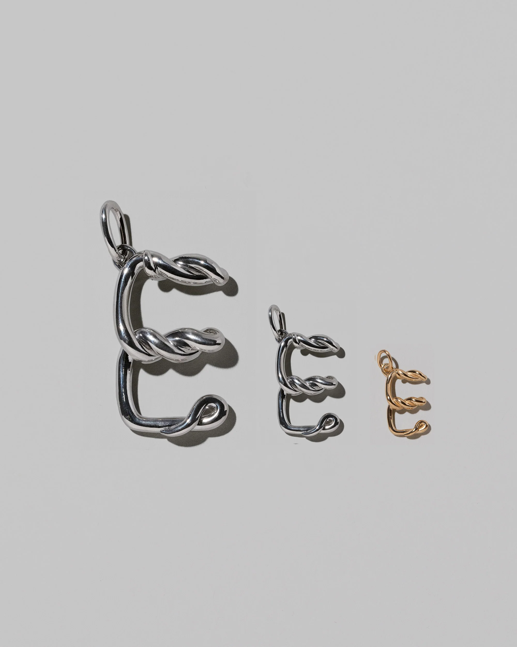 Medium Sterling Silver Letter Charm - Image 11