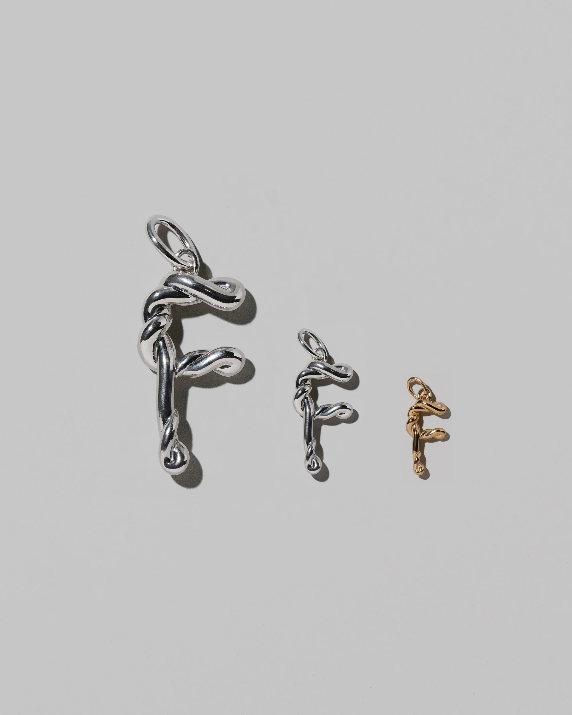 Medium Sterling Silver Letter Charm - Image 13