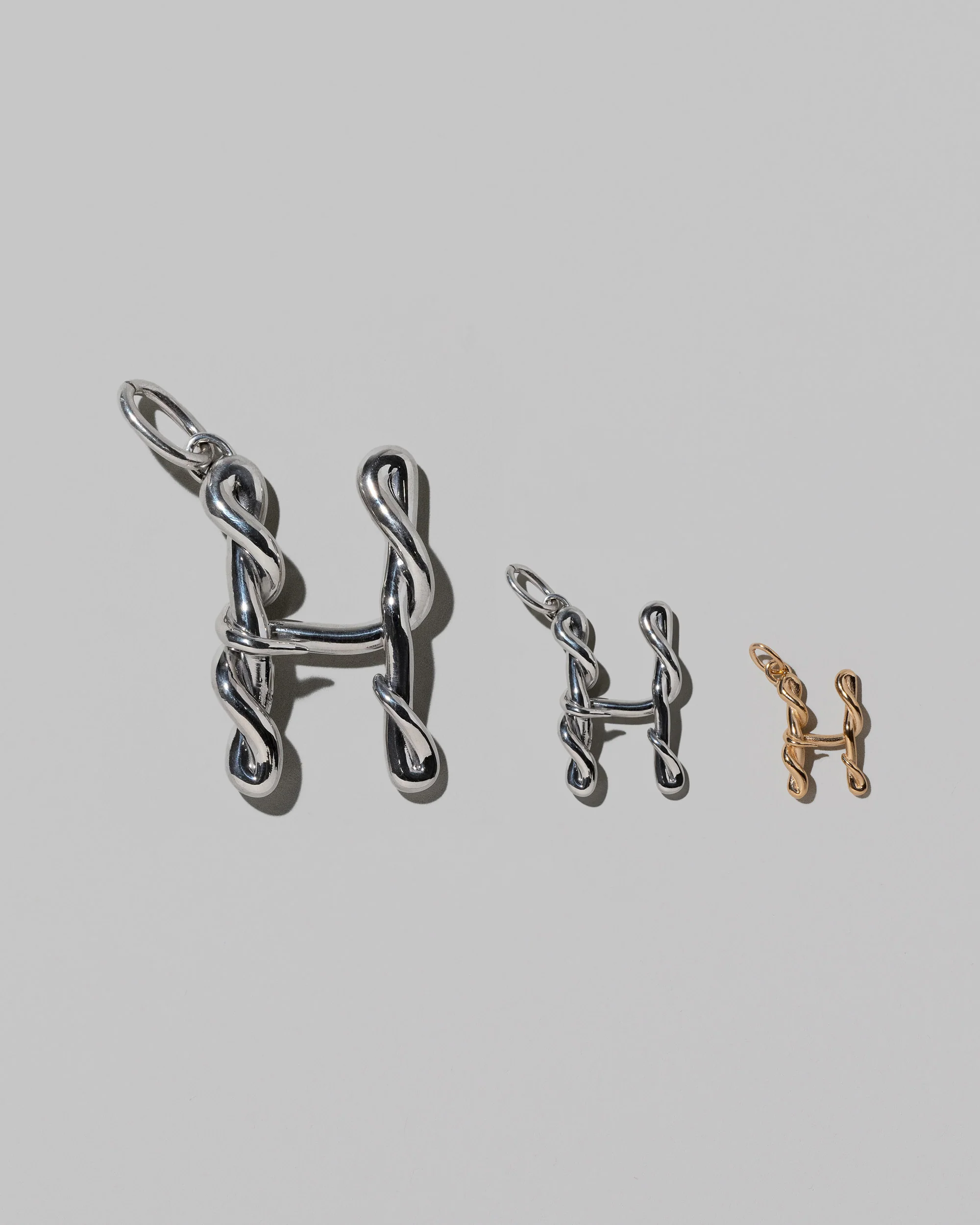 Medium Sterling Silver Letter Charm - Image 17