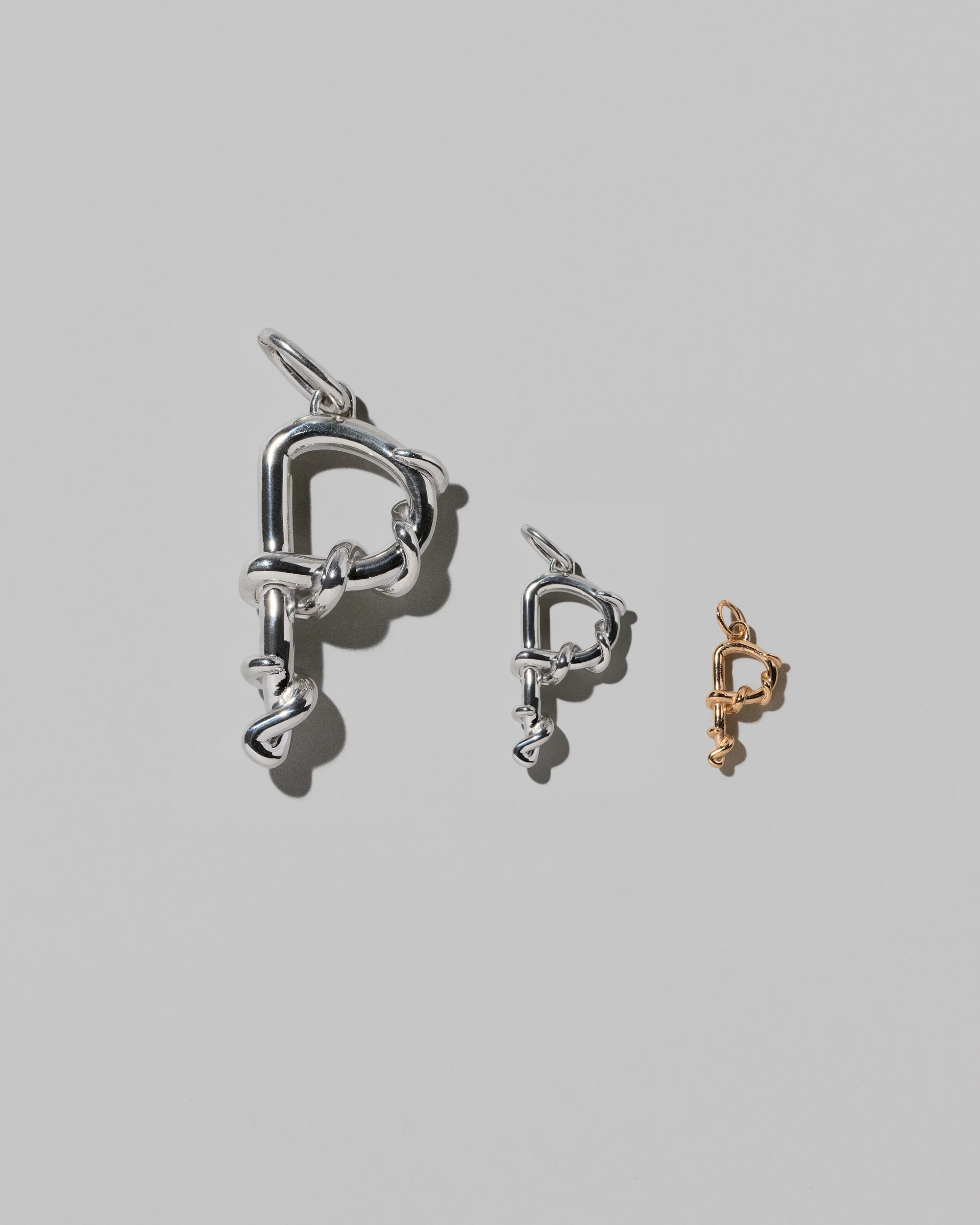 Medium Sterling Silver Letter Charm - Image 34