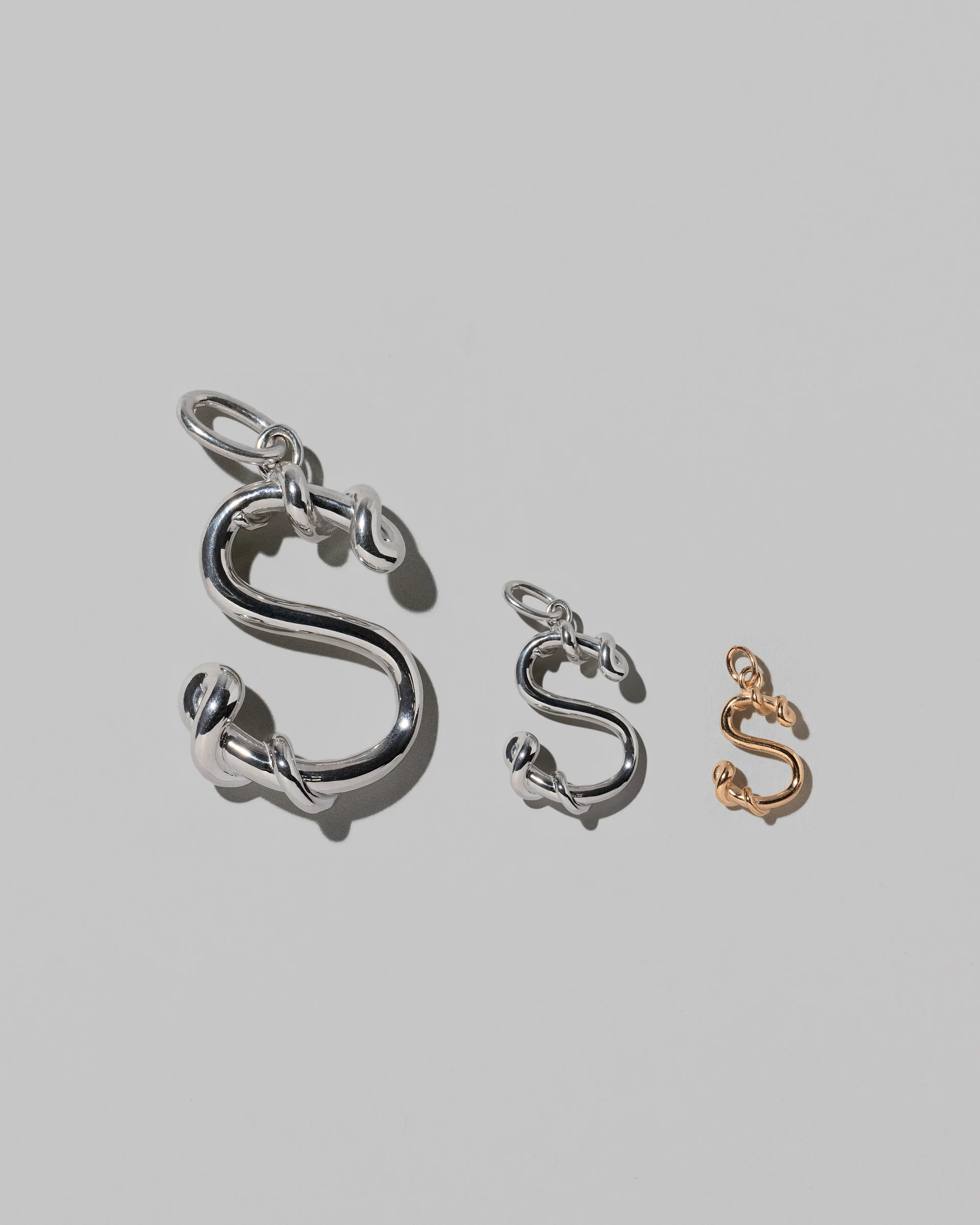 Medium Sterling Silver Letter Charm - Image 41
