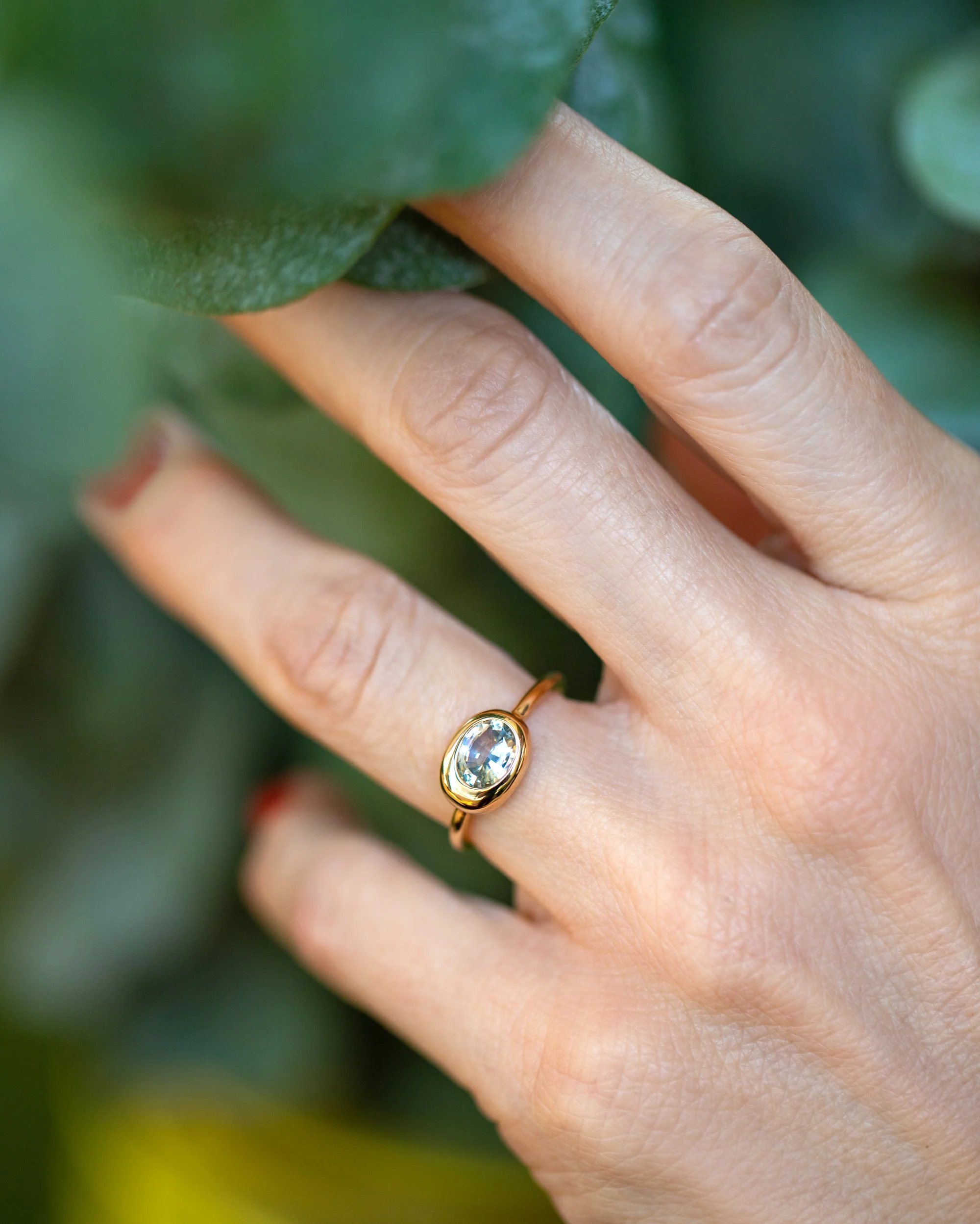 Equalize Ring - Oval Sapphire - Image 4