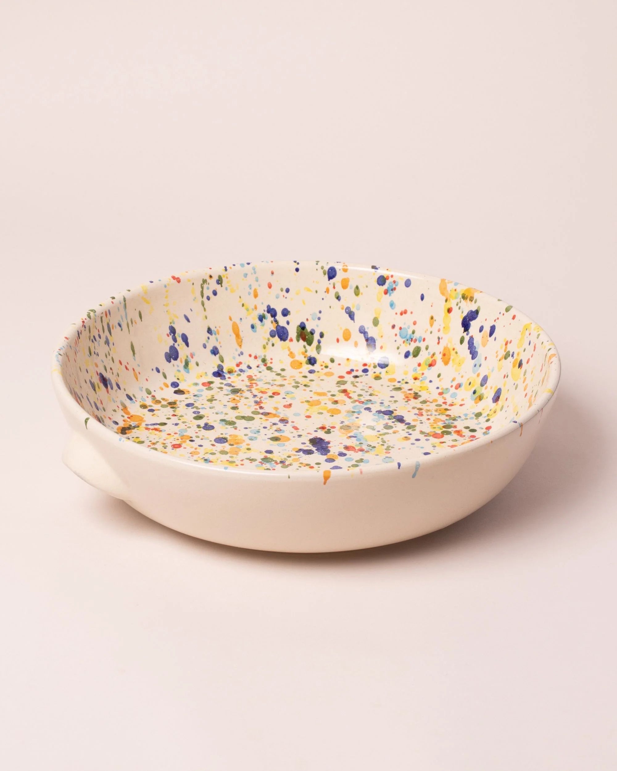 Colored Drops Large Salad Bowl