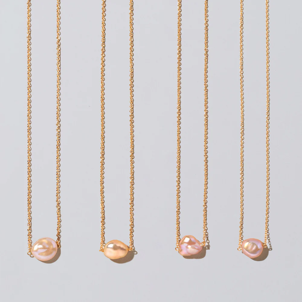 Lagniappe Pearl Necklace - Blush - Image 3
