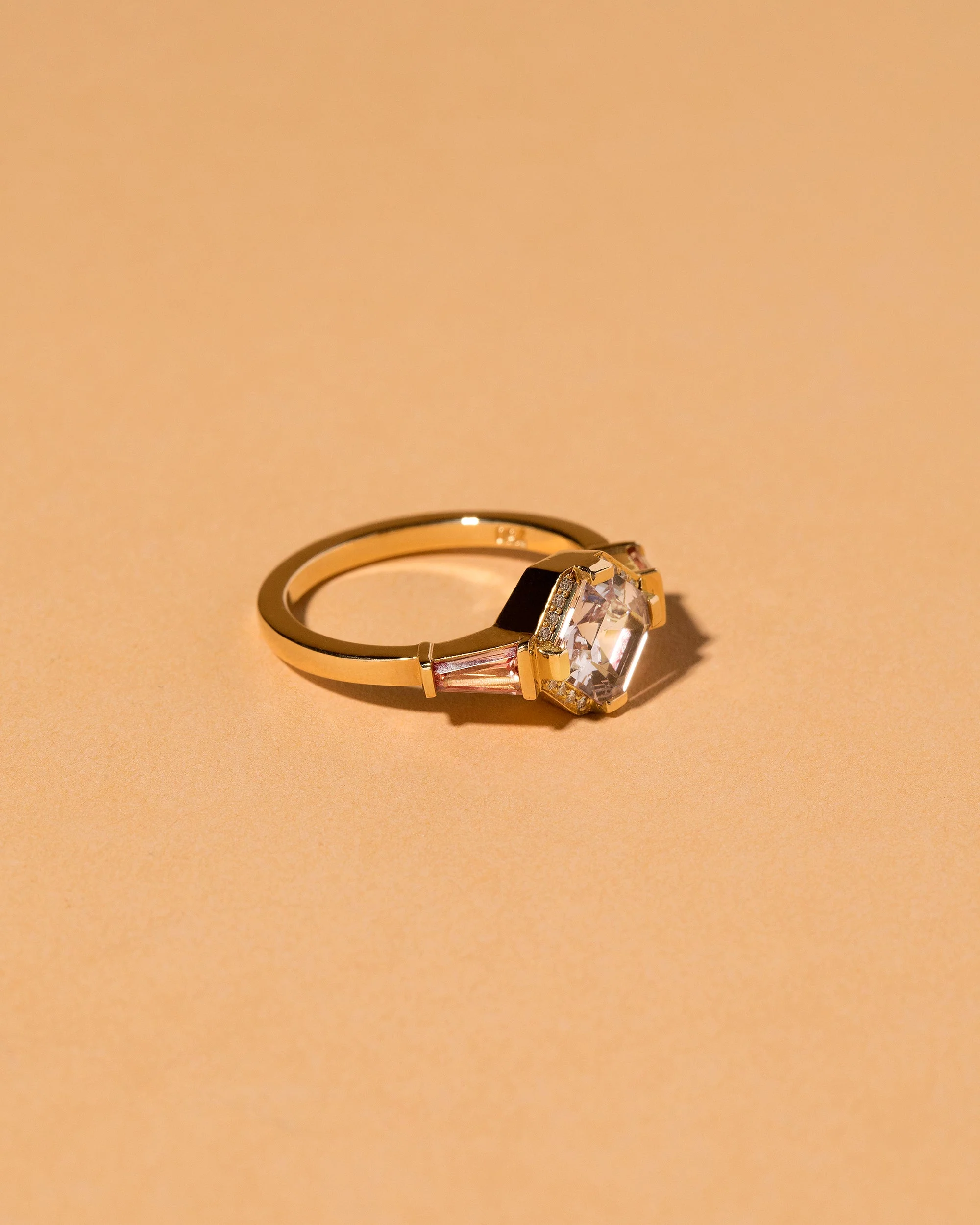 Lavender Spinel with Diamond Pavé Ring - Image 3