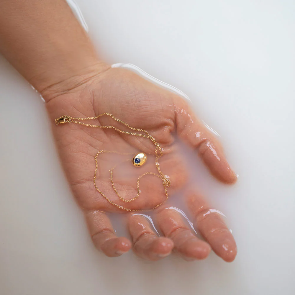 Level Necklace - Bicolor Blue Sapphire - Image 6