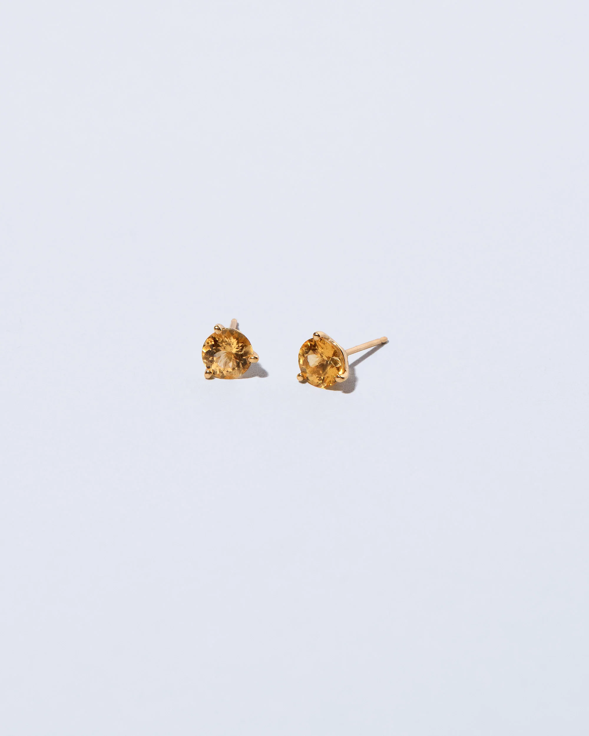 Martini Stud Earrings - Mega Yellow Beryl