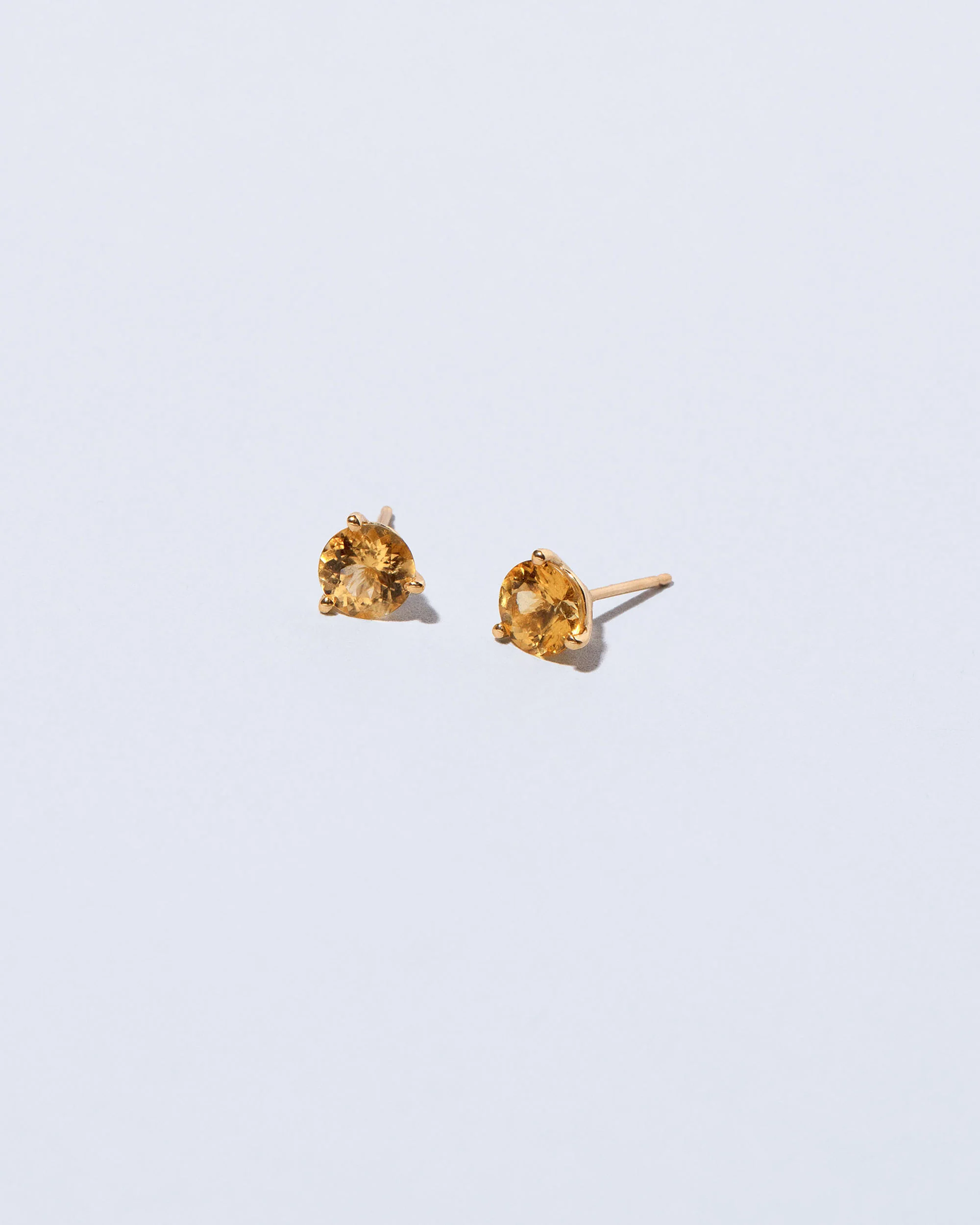 Martini Stud Earrings - Mega Yellow Beryl - Image 2