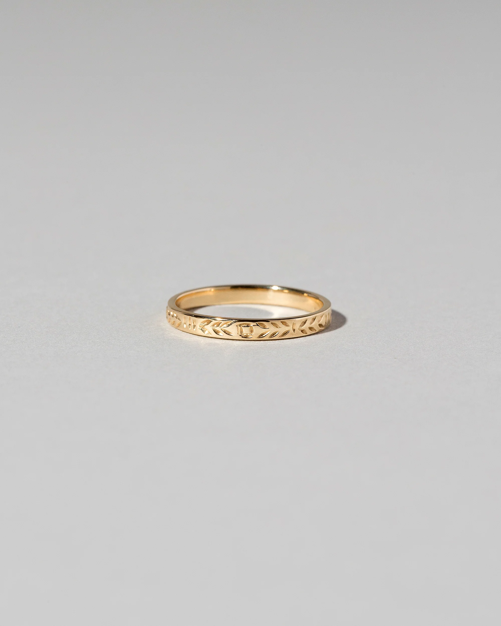 Etched Leaf Band - 3mm