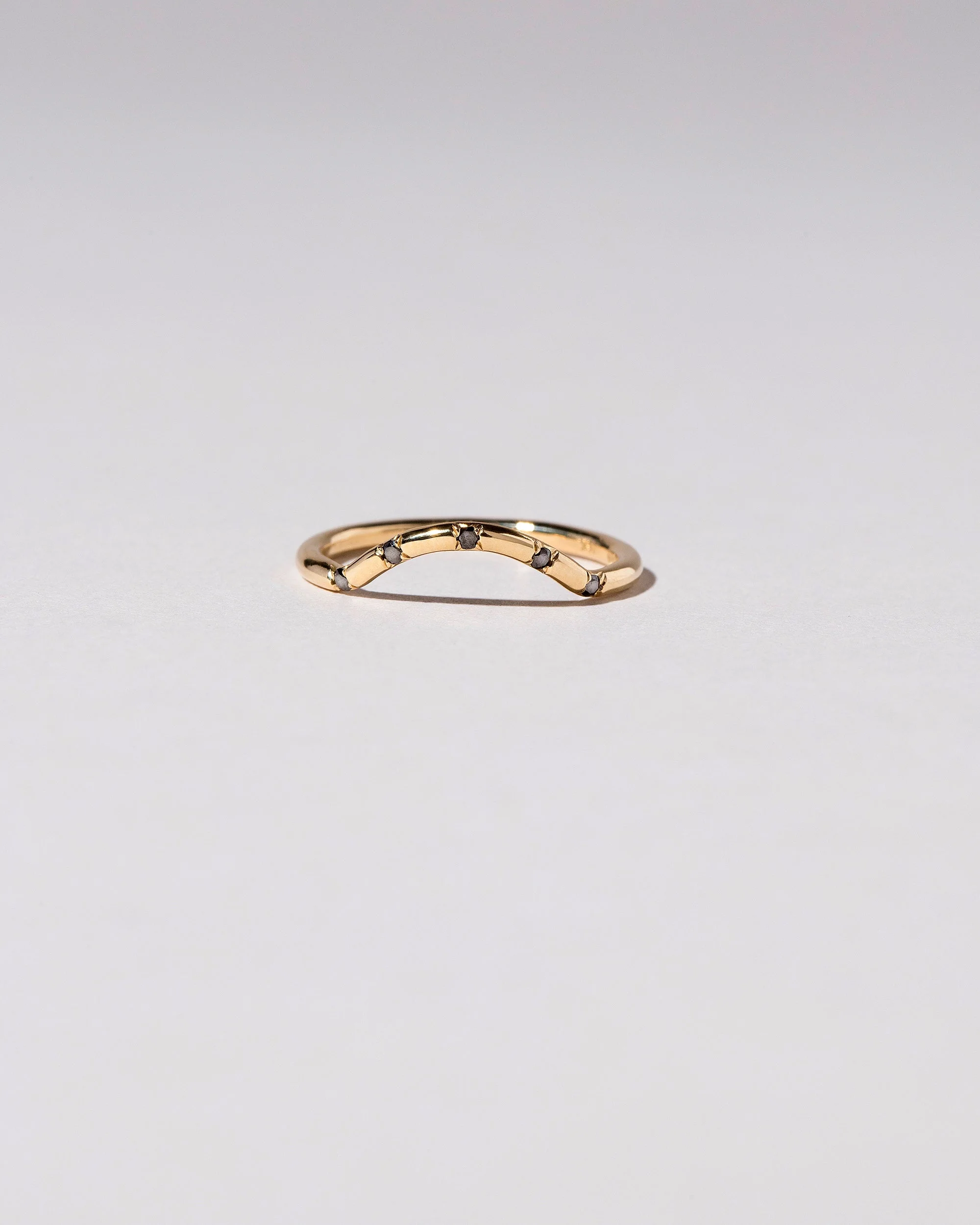 Mini Curve Band - Five Stone