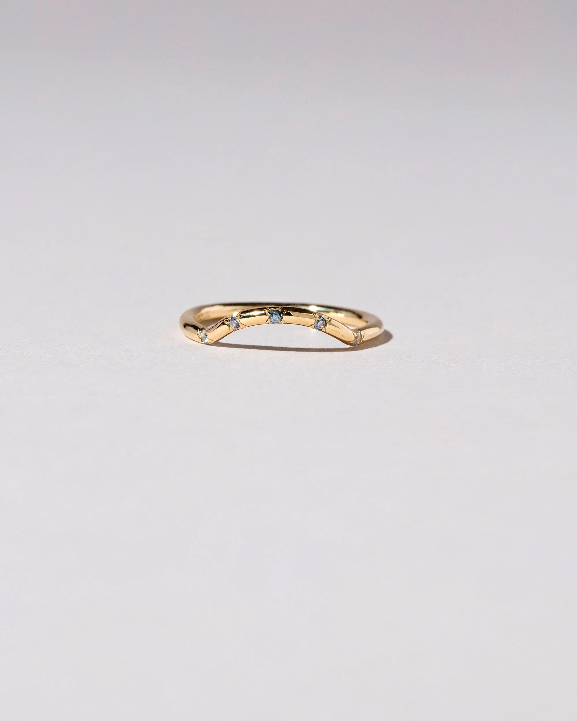 Mini Curve Band - Five Stone - Image 2