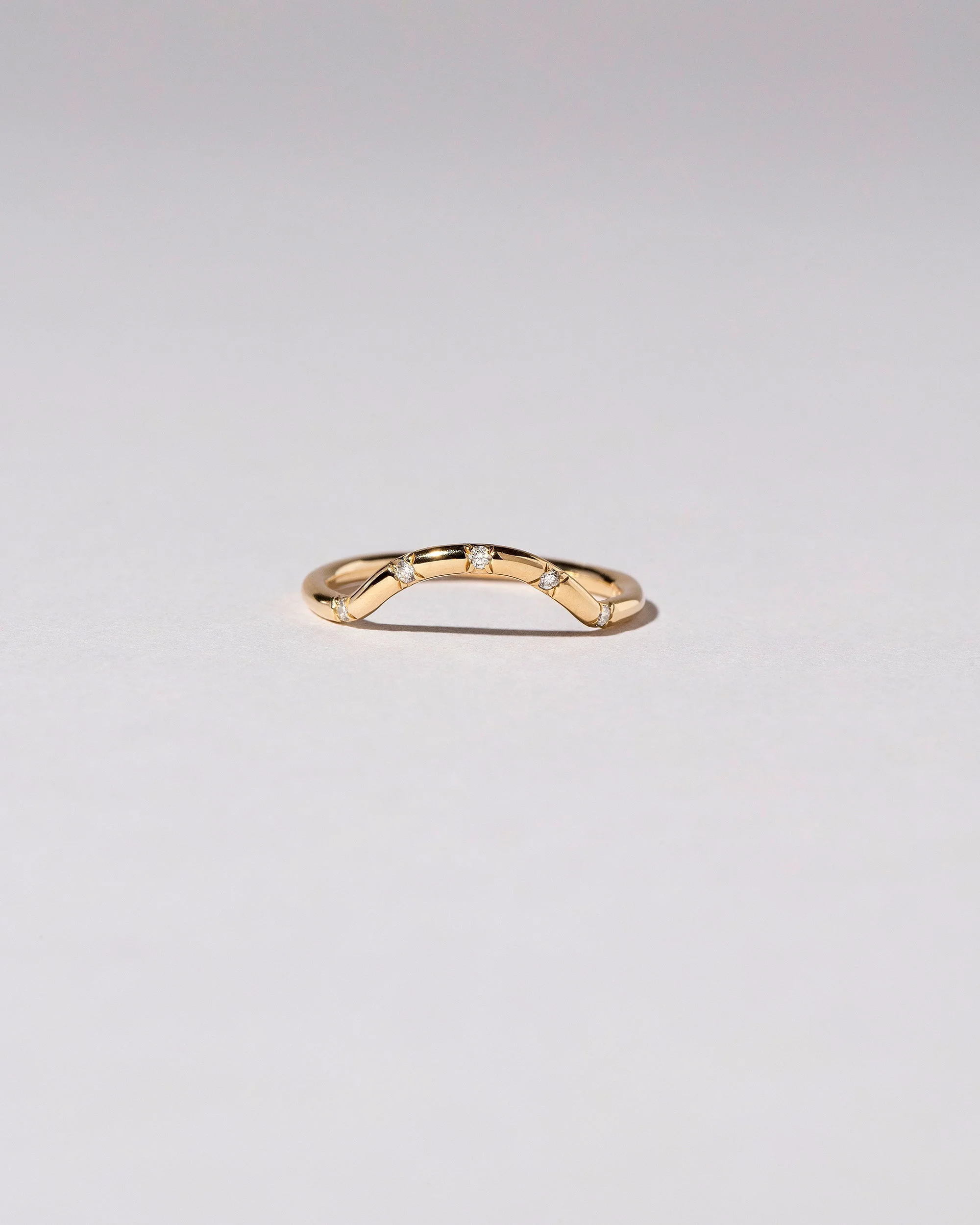 Mini Curve Band - Five Stone - Image 3