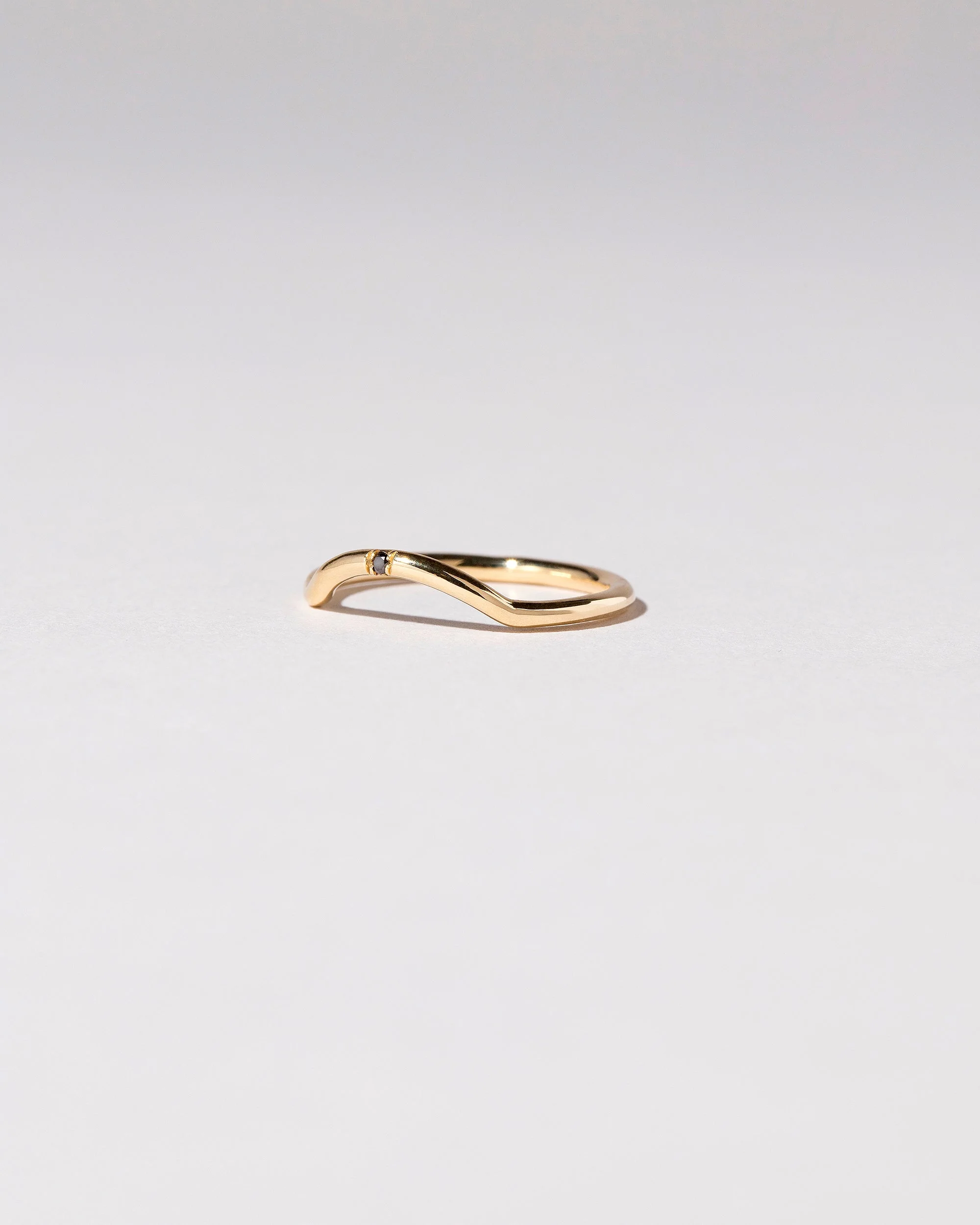 Mini Curve Band - Single Stone - Image 2