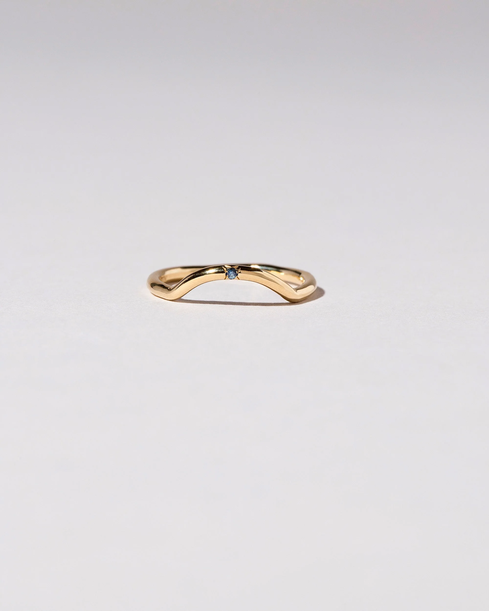 Mini Curve Band - Single Stone - Image 3