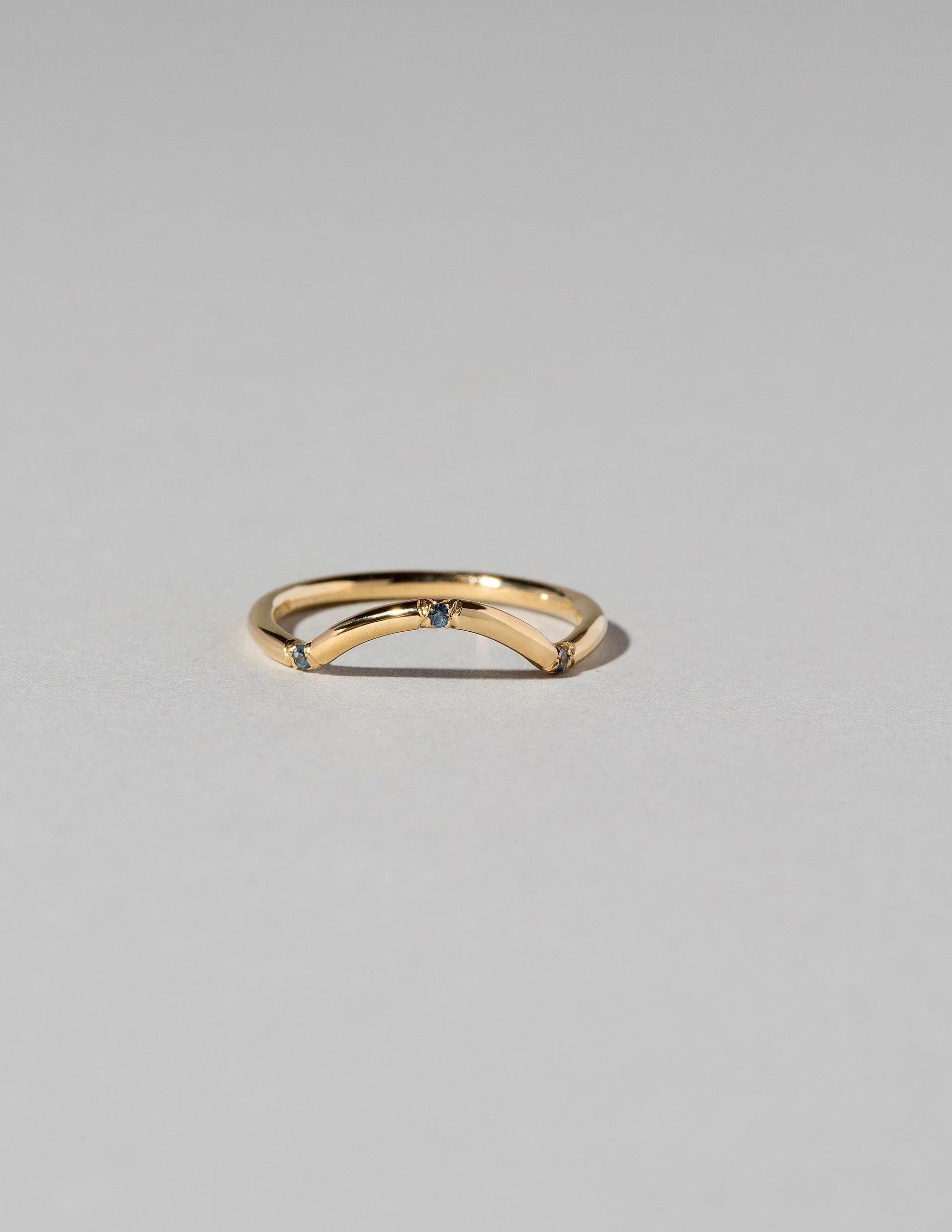 Mini Curve Band - Three Stone - Image 2