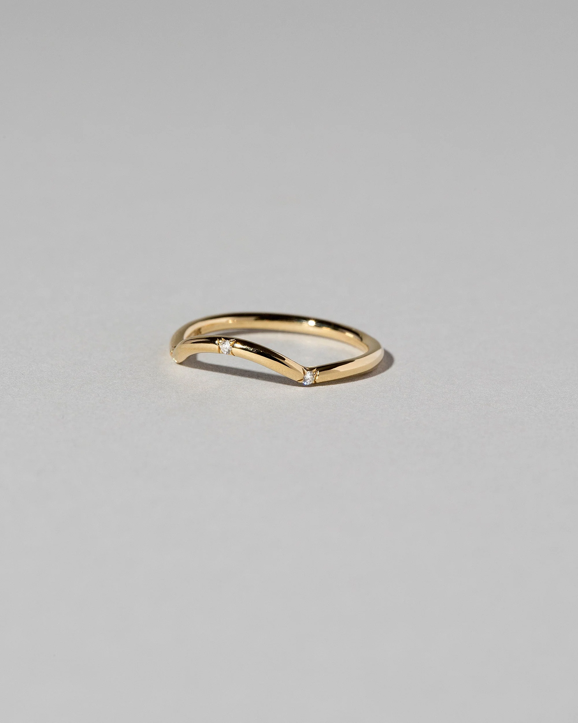 Mini Curve Band - Three Stone - Image 4