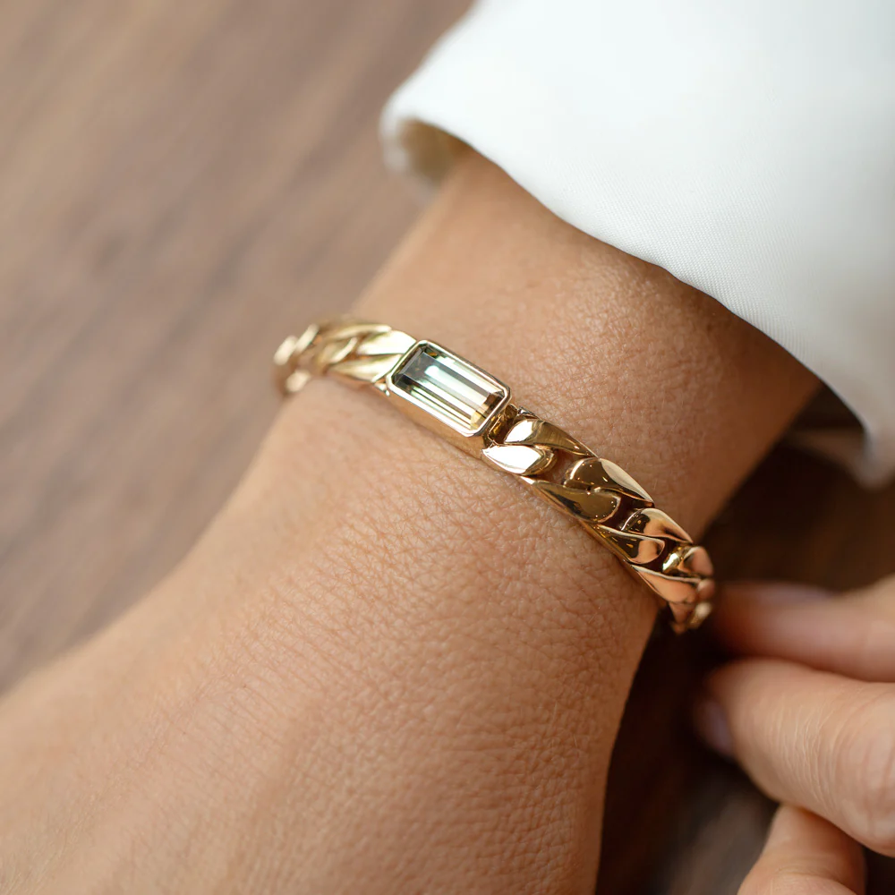 Identity Chain Bicolor Tourmaline Bracelet 003 - Image 7