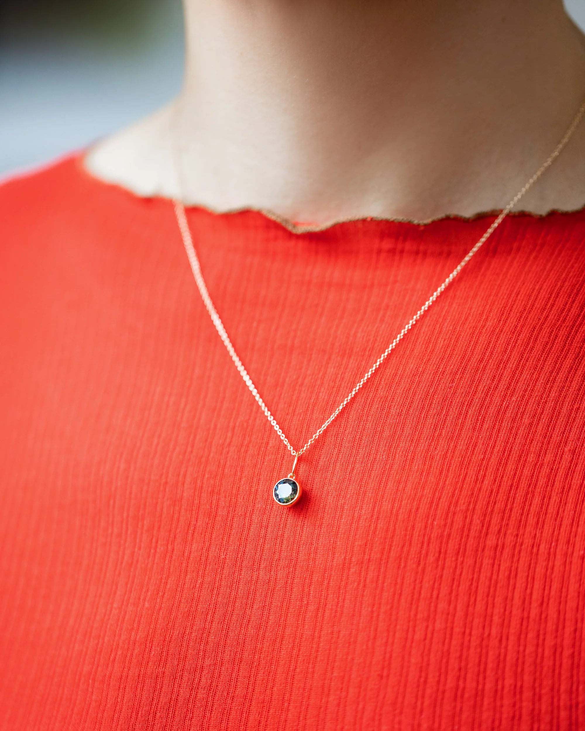 Bicolor Sapphire Pendant - Image 2