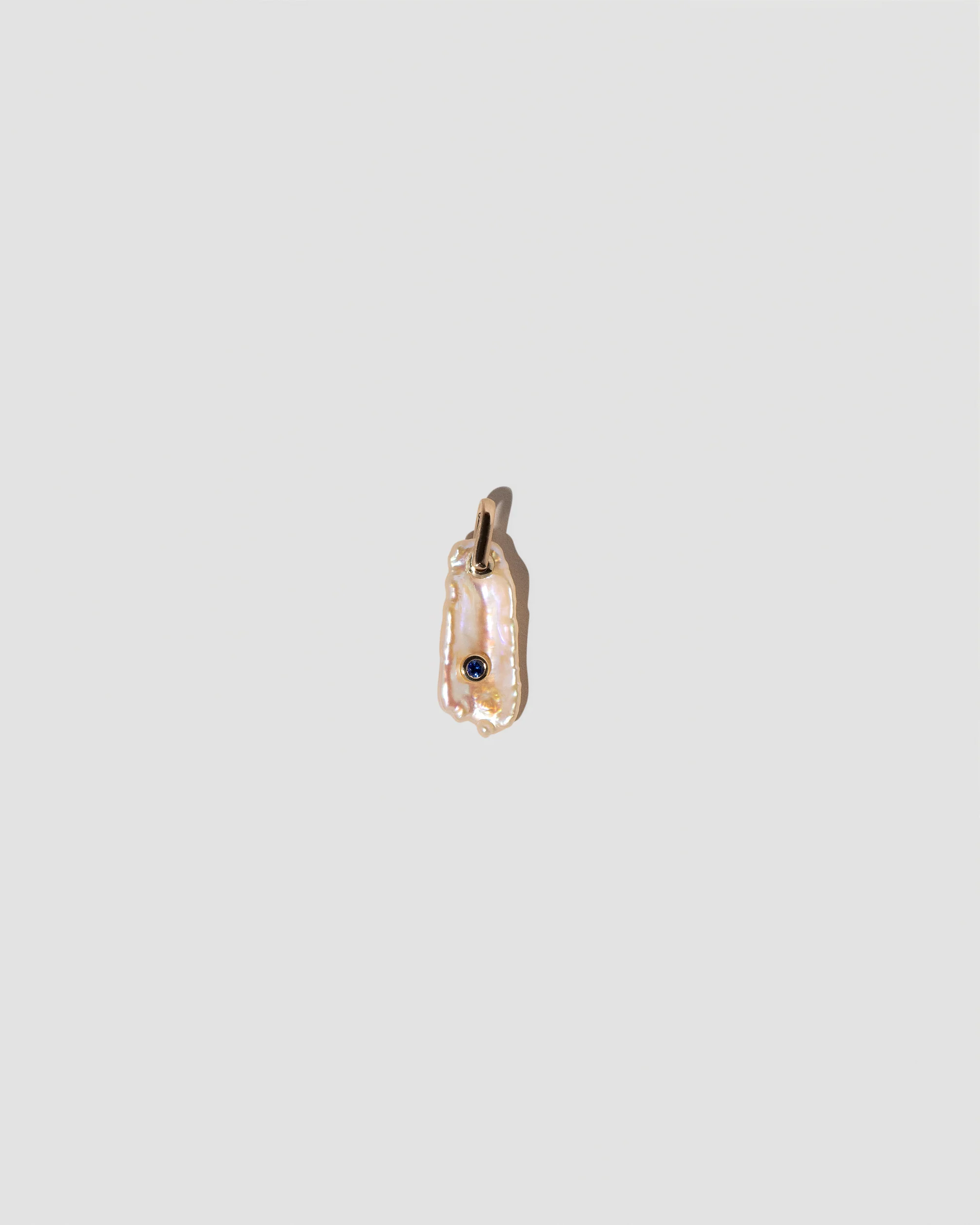 September Birthstone Pearl Pendant With Sapphire