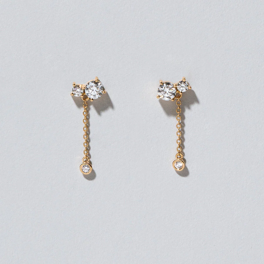 Aster Earrings - White Diamond - Image 4