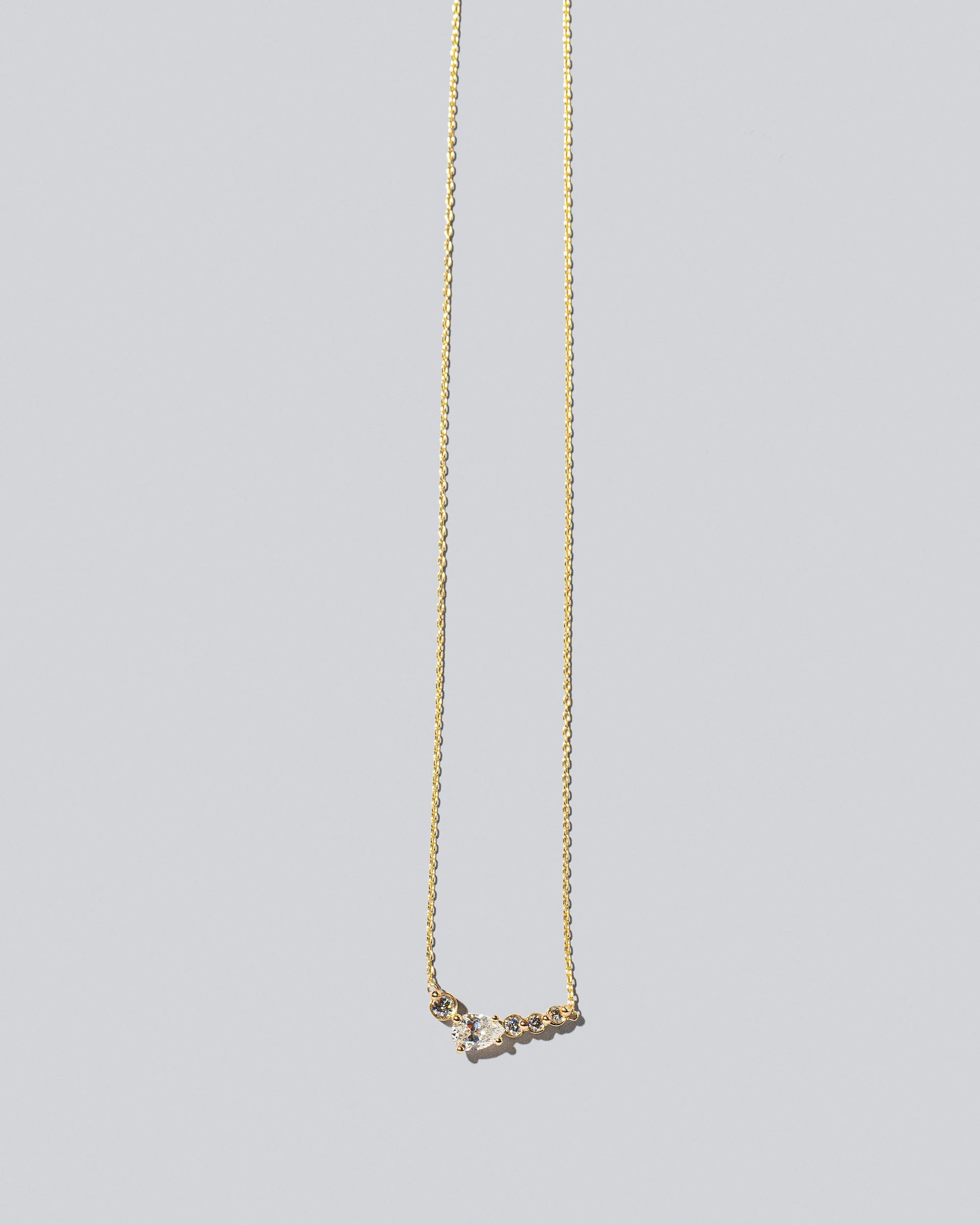 Teardrop Necklace - White Diamond