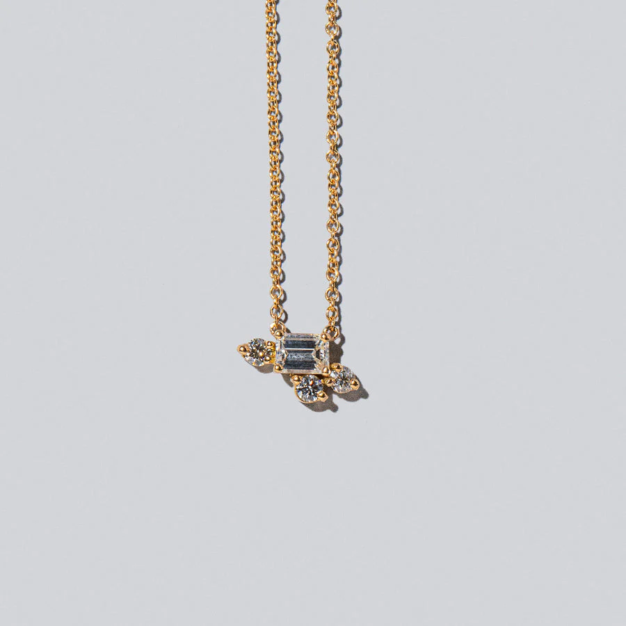 Cosmic Dawn Necklace - White Diamond - Image 3
