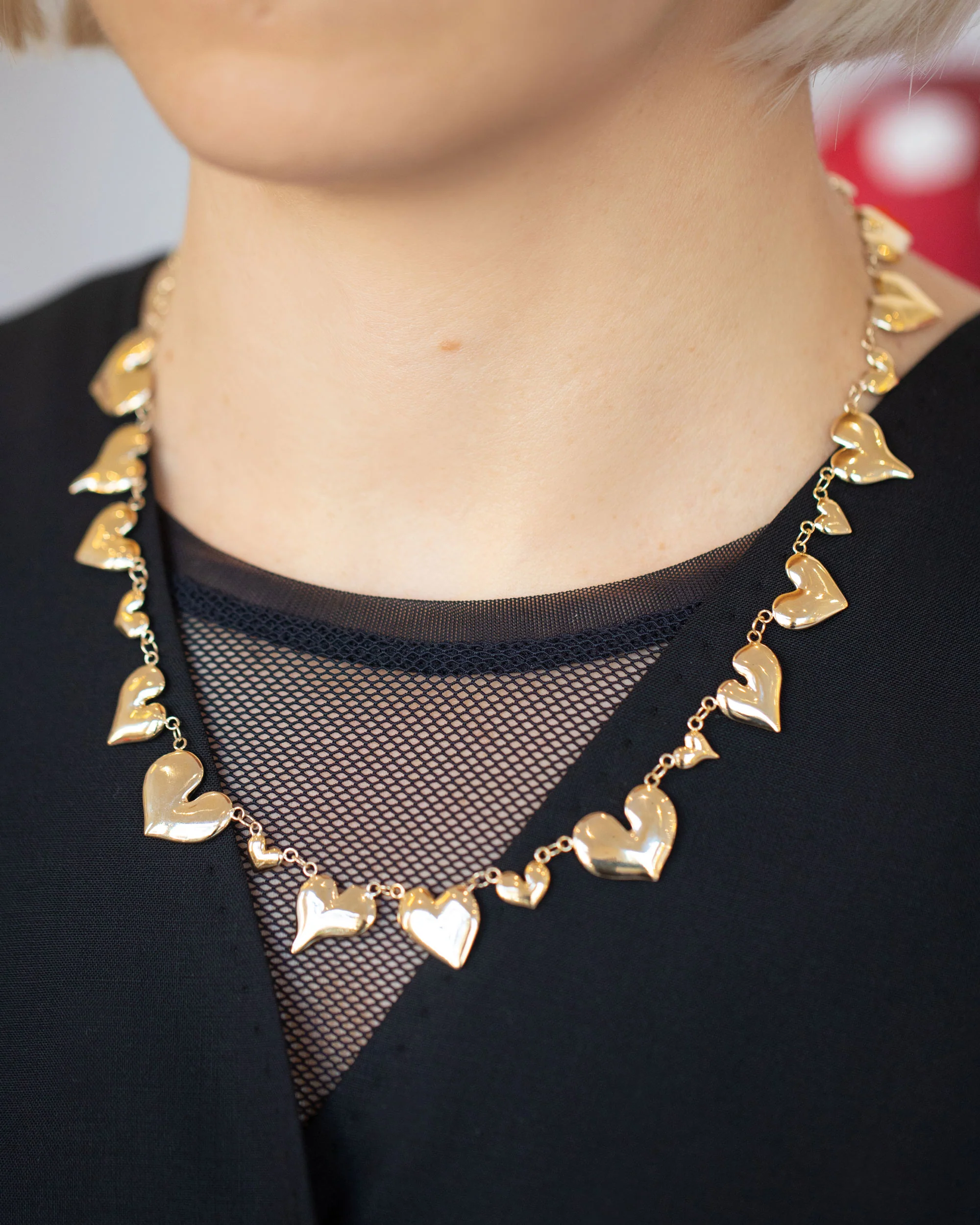 Thousand & One Night Heart Collar Necklace - Image 2