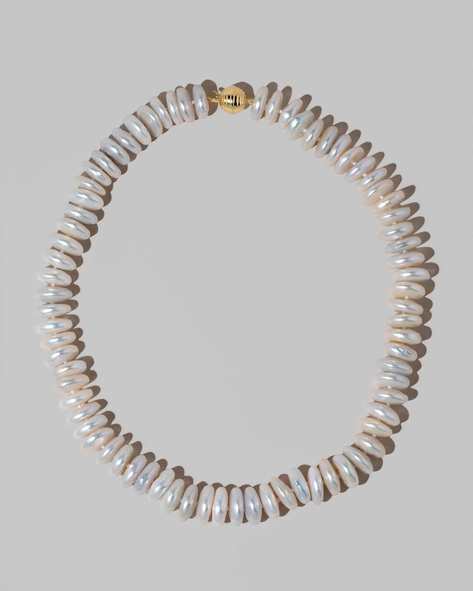 Snow Cap Pearl Necklace