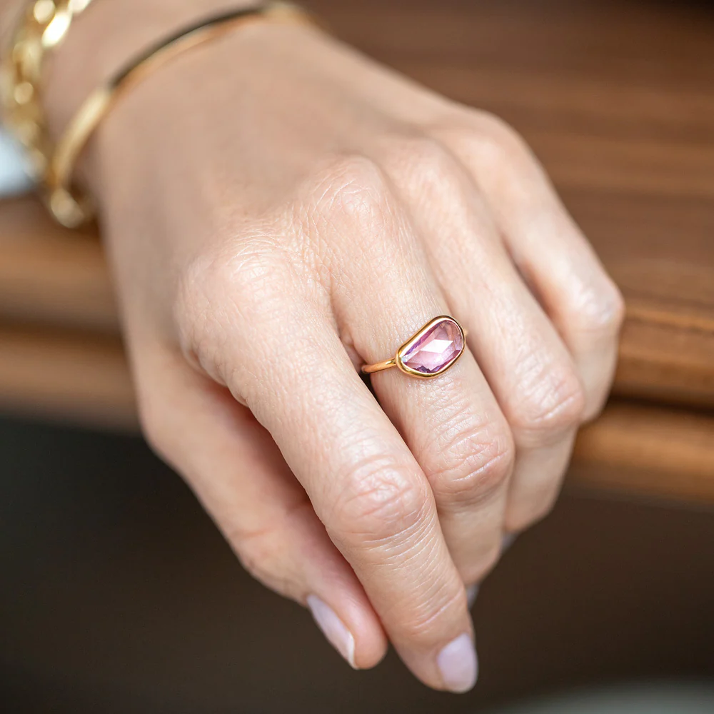 Gusher Pink Sapphire Ring 011 - Image 7