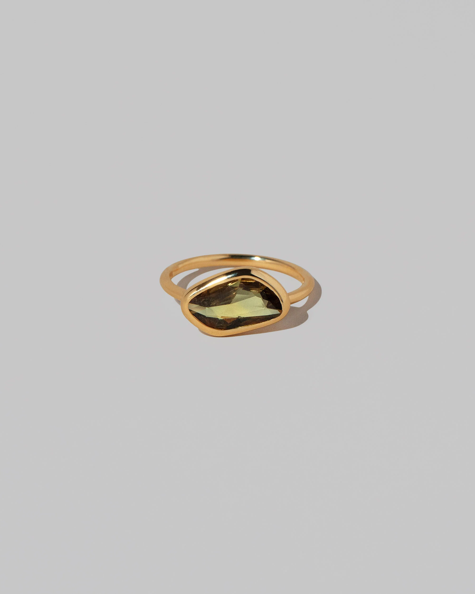 Gusher Green/Yellow Sapphire Ring 034