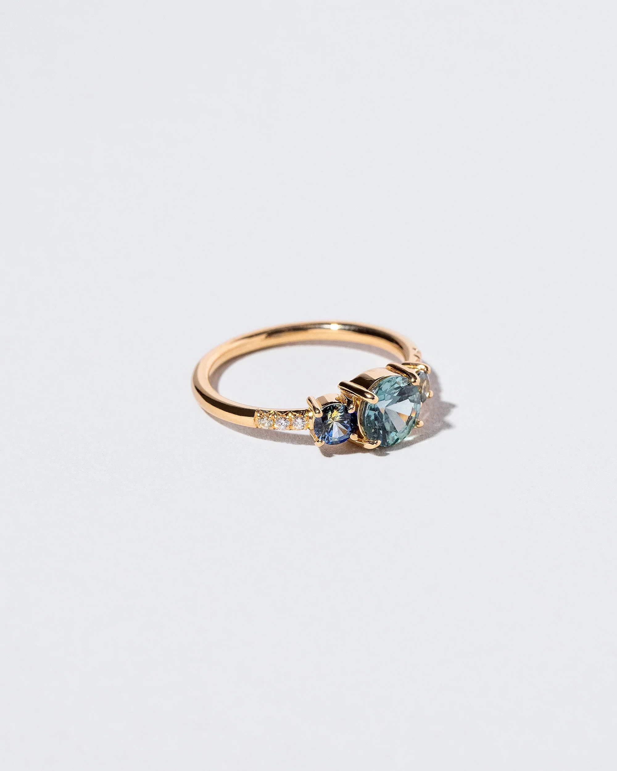 Orion Ring - Blue Sapphire & White Diamond - Image 3