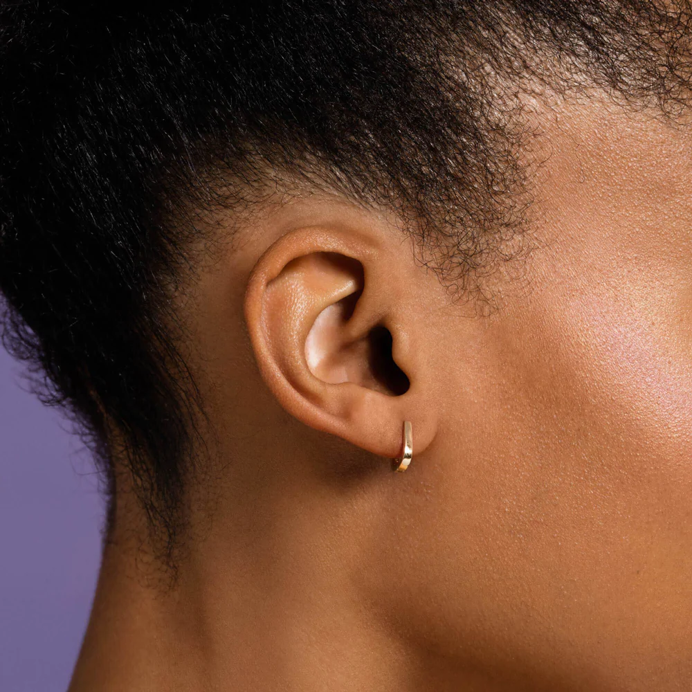 Poppy Flower Bud Hoop Earrings - Image 4